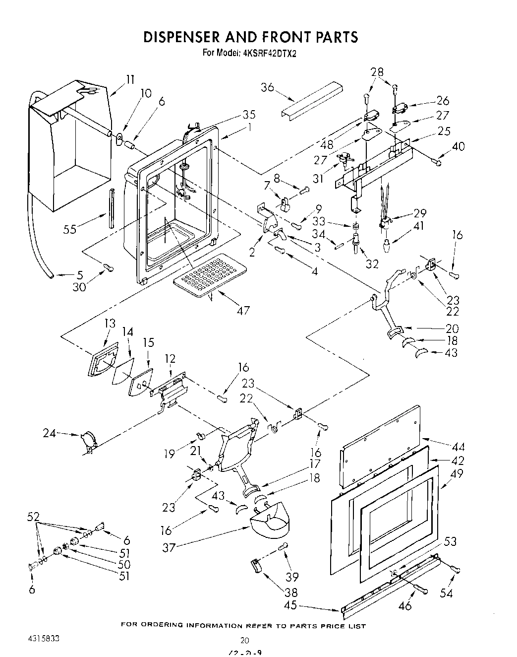 13 - DISPENSER AND FRONT