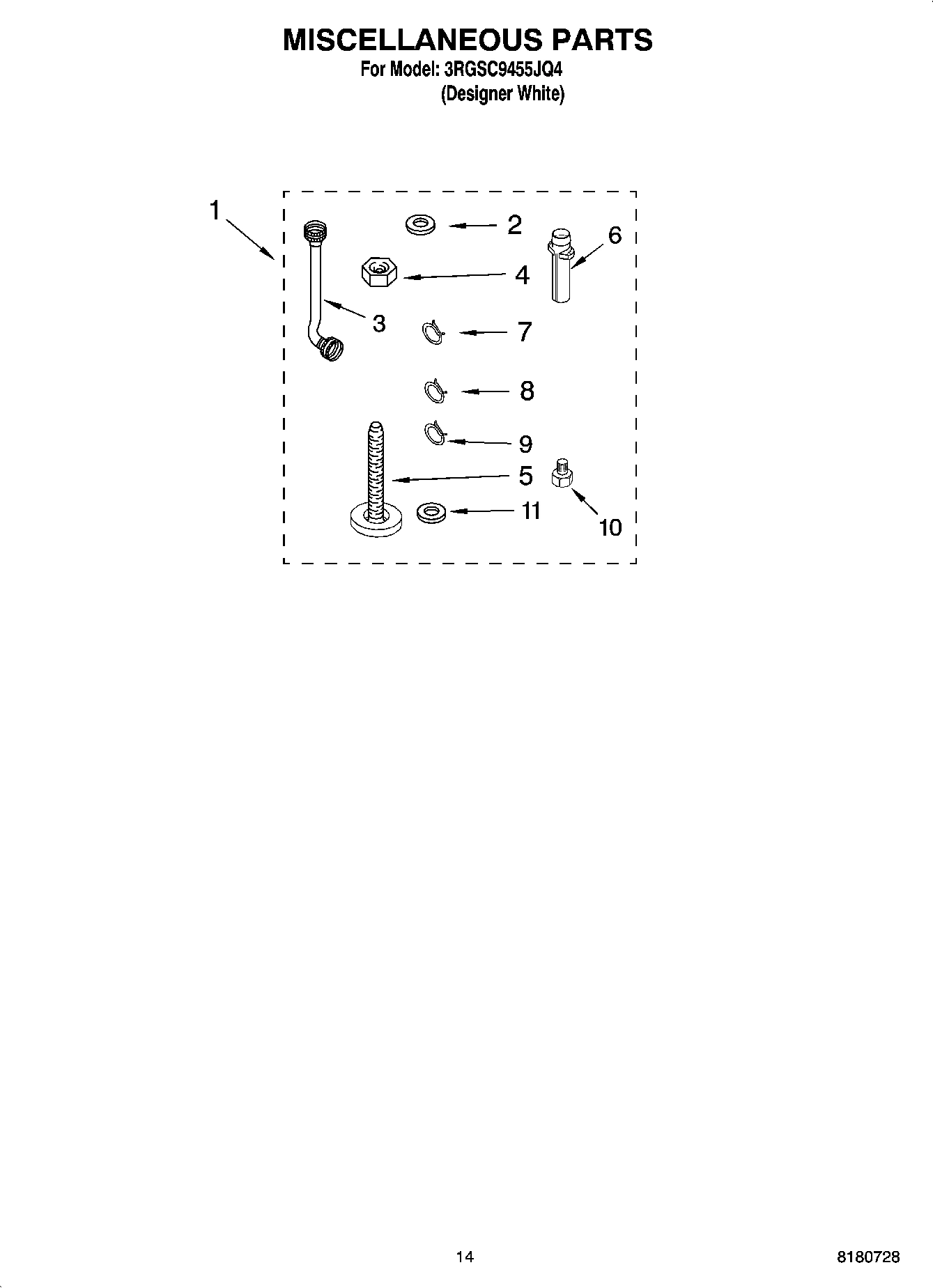 10 - MISCELLANEOUS PARTS, OPTIONAL PARTS (NOT INCLUDED)