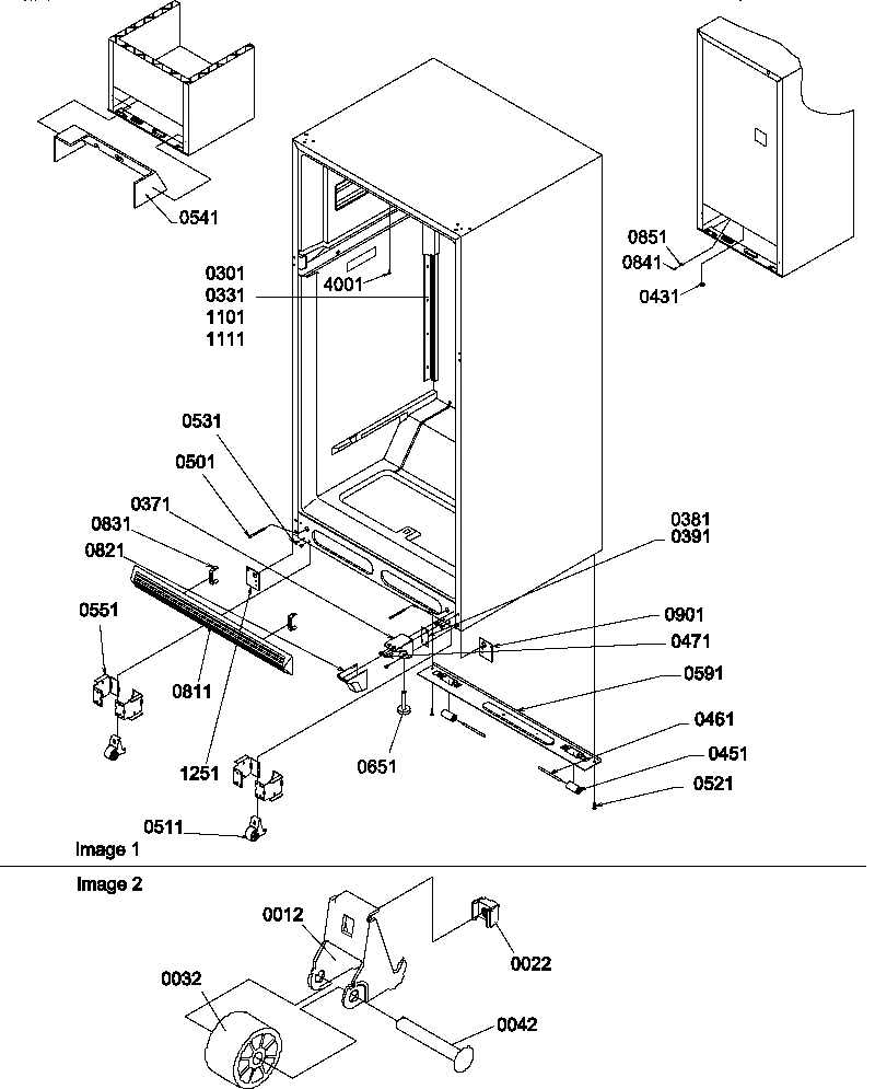 07 - LADDERS, LOWER CABINET AND ROLLERS
