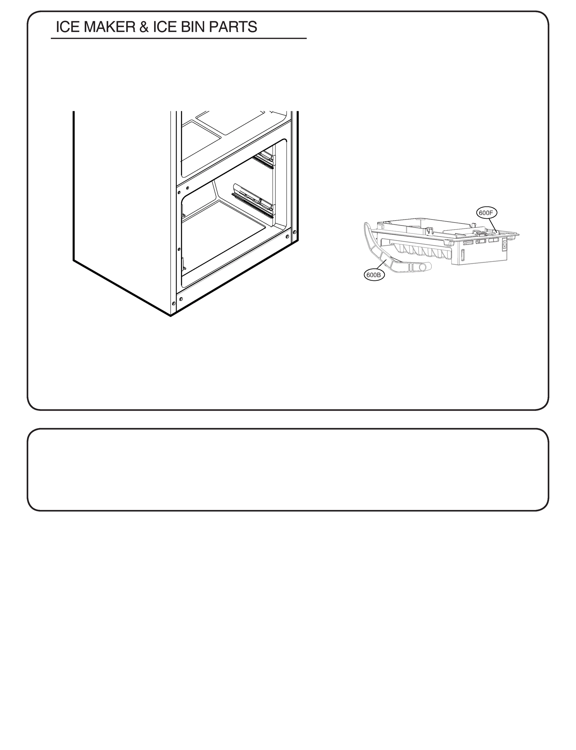 ICE MAKER & ICE BIN PARTS