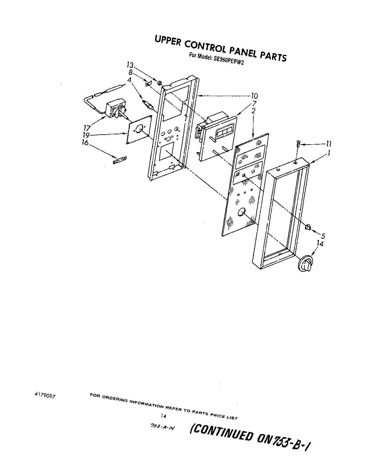 09 - UPPER CONTROL PANEL , LIT/OPTIONAL