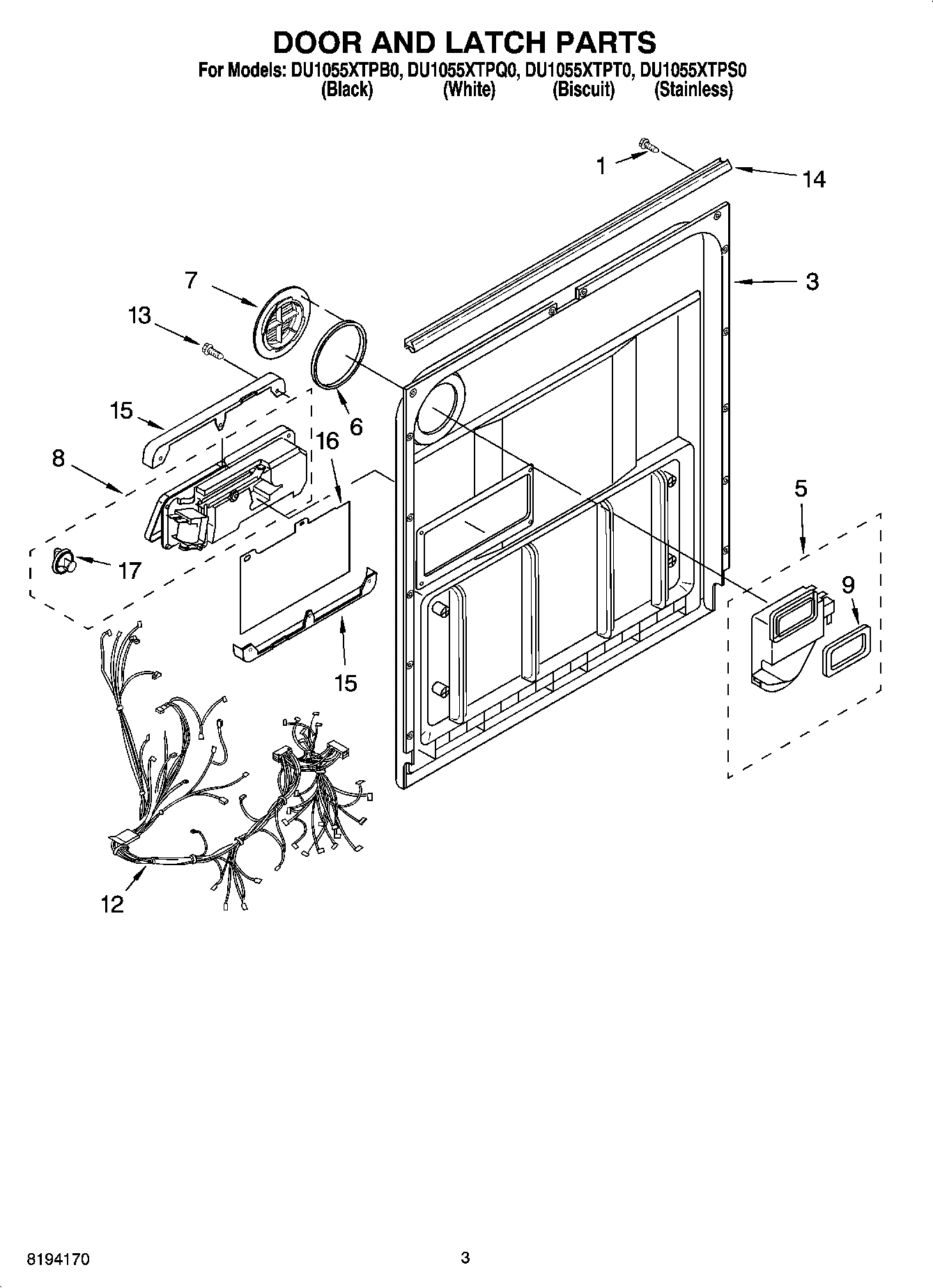 03 - DOOR AND LATCH PARTS