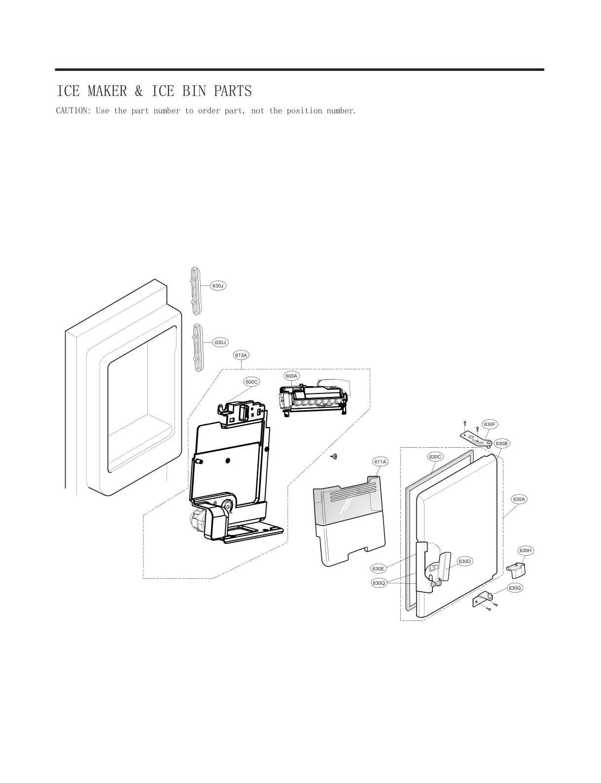 ICEMAKER & ICE BIN PARTS