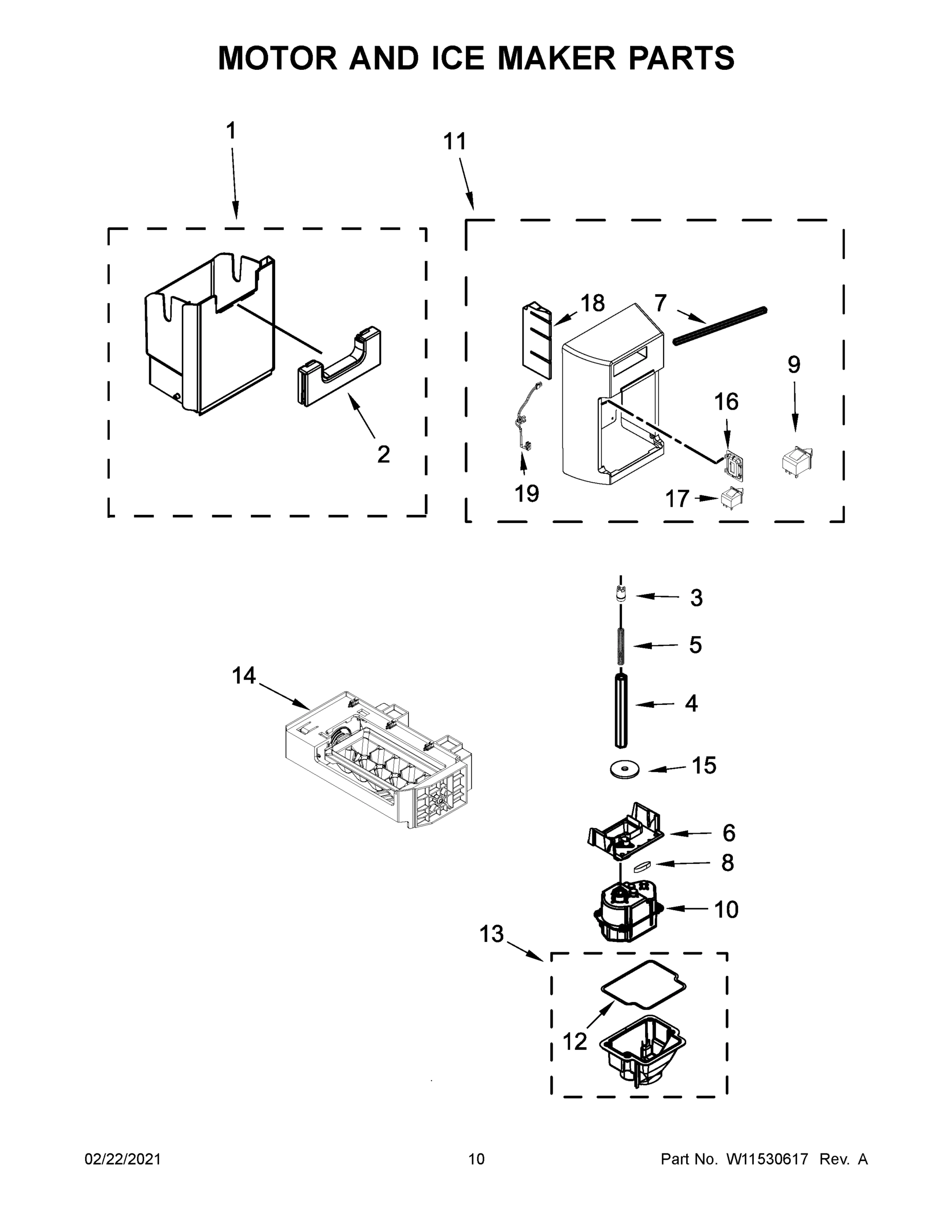 06 - MOTOR AND ICE MAKER PARTS