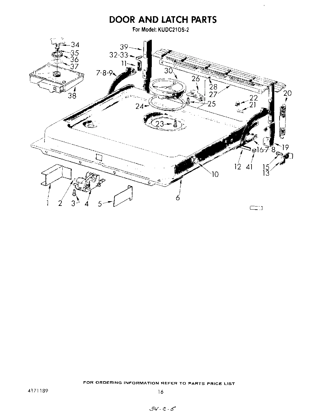 13 - DOOR AND LATCH