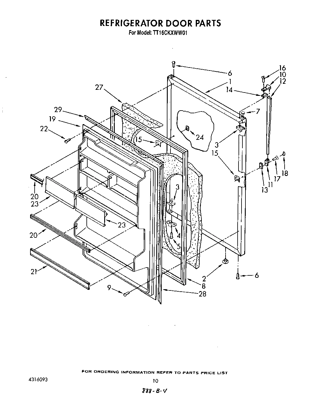 08 - REFRIGERATOR DOOR , NOT ILLUSTRATED