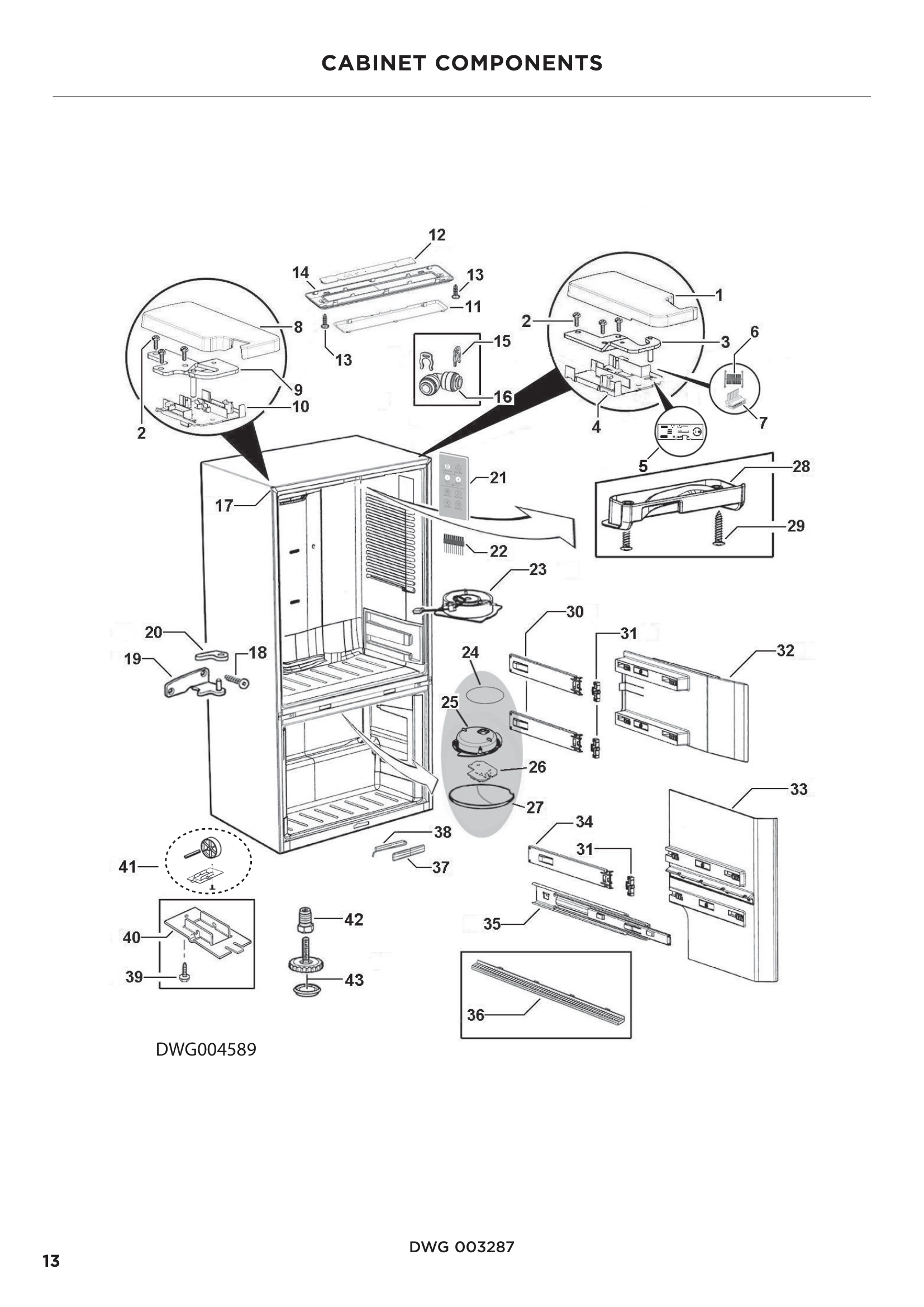 CABINET COMPONENTS