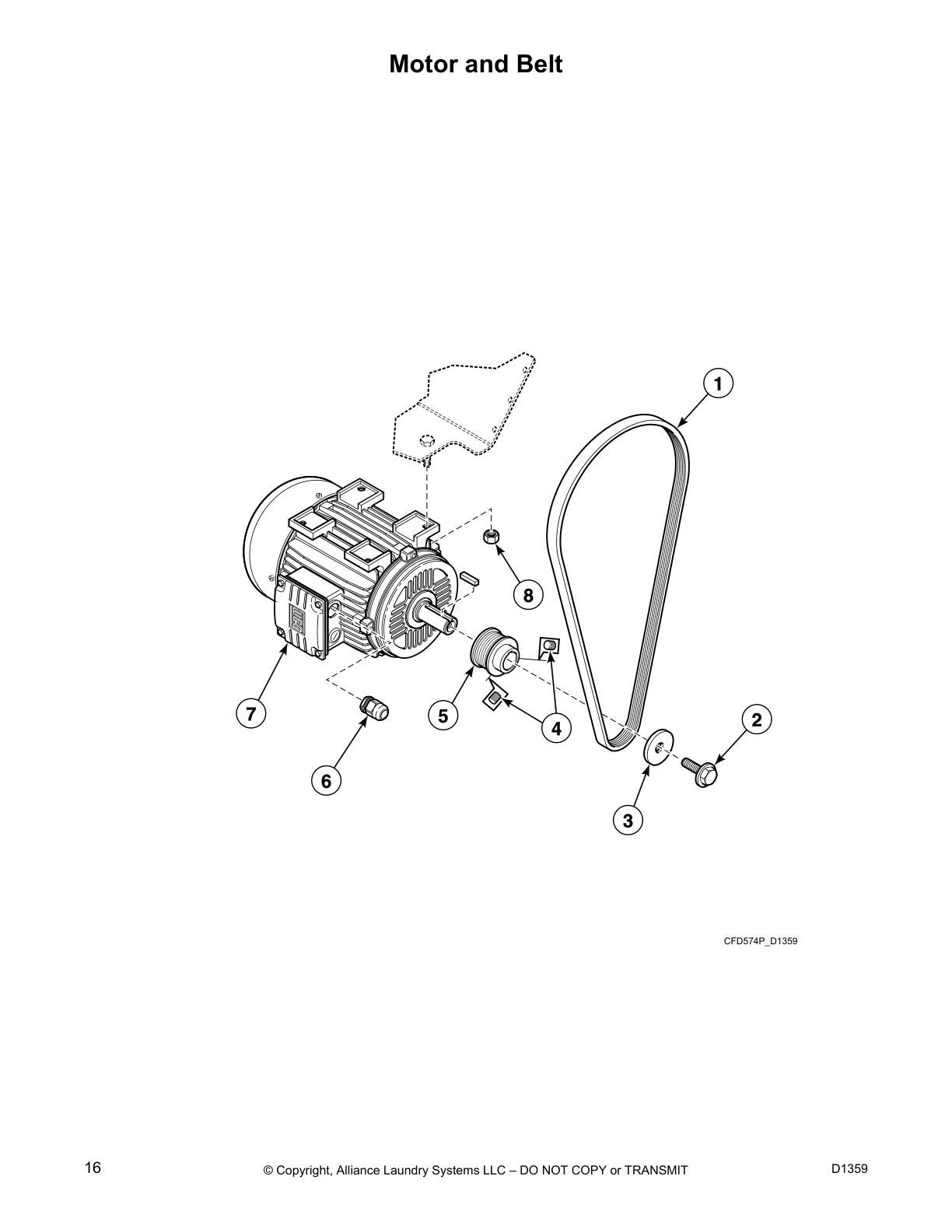 Motor and Belt