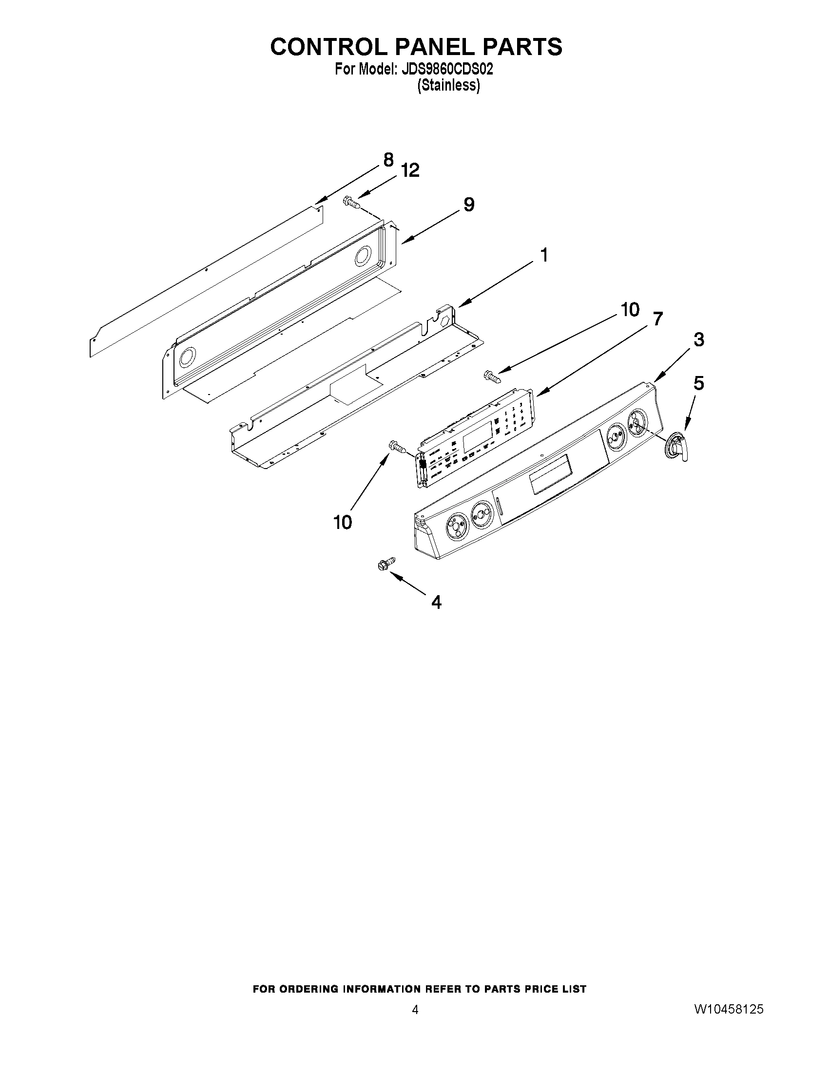 03 - CONTROL PANEL PARTS