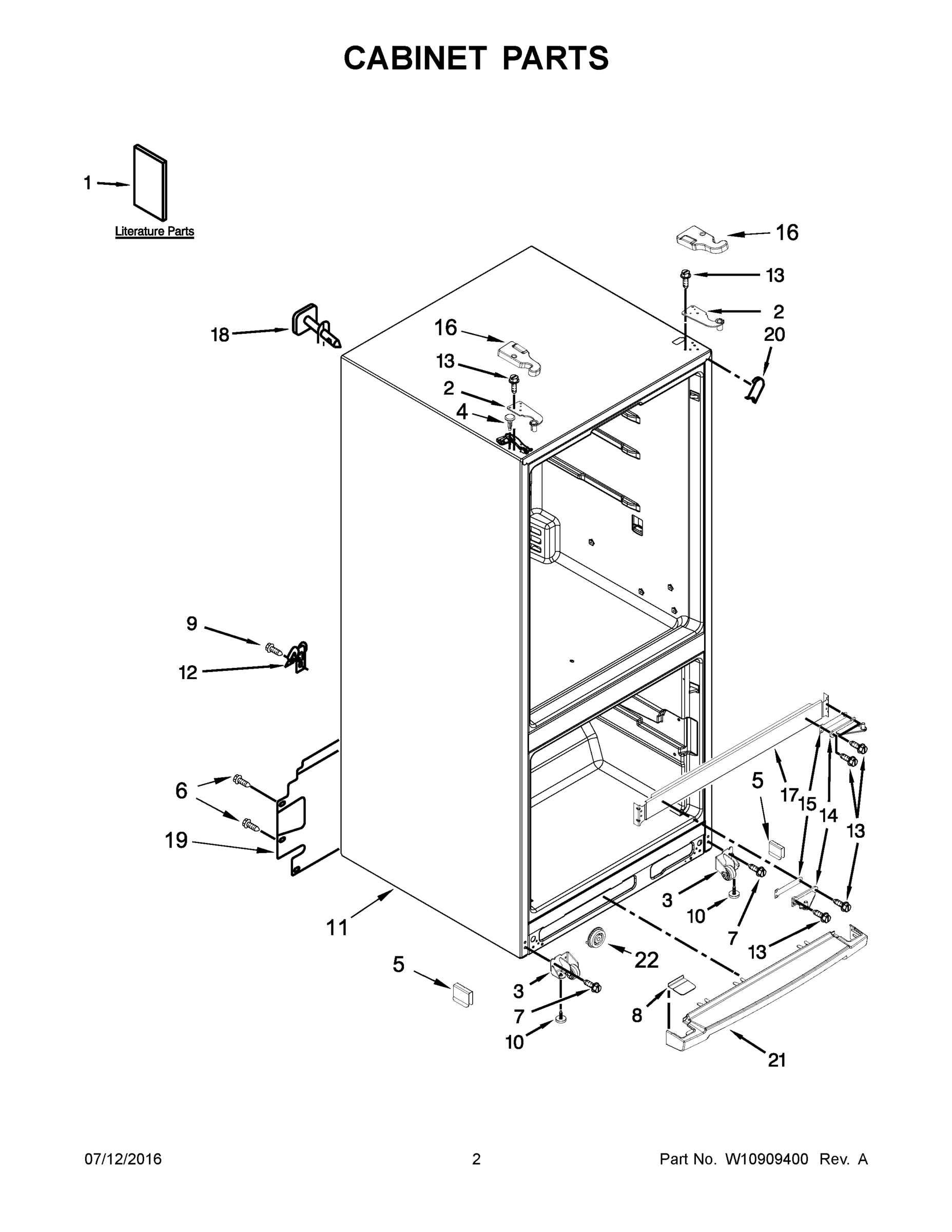 02 - CABINET PARTS