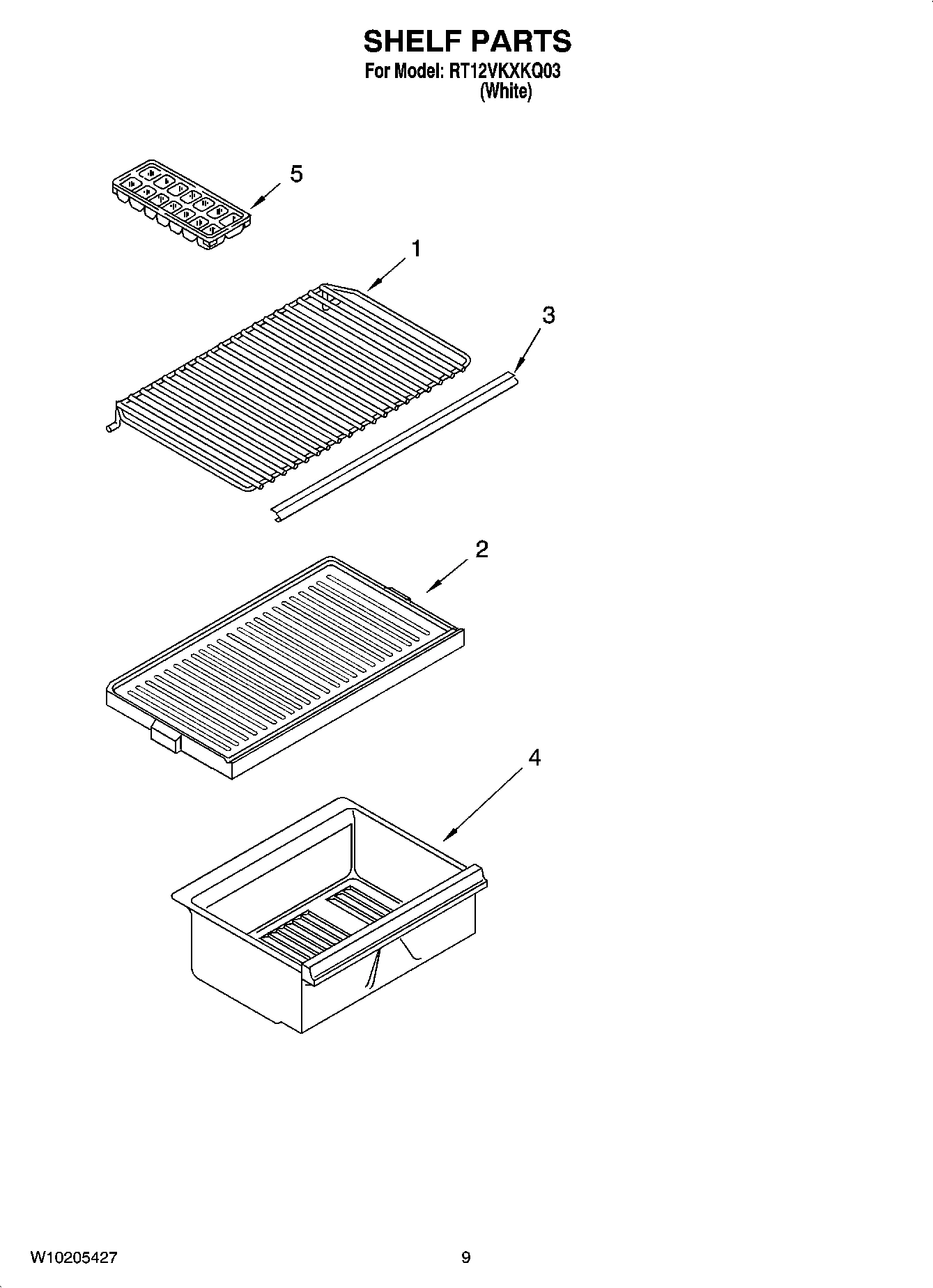 05 - SHELF PARTS, OPTIONAL PARTS (NOT INCLUDED)