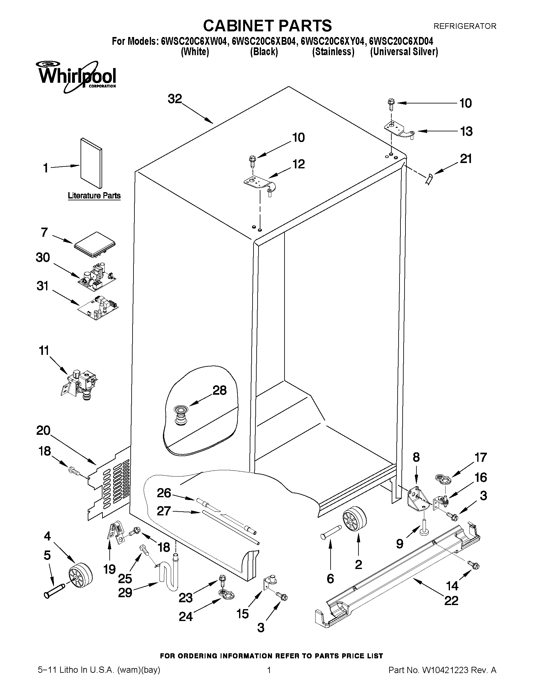 01 - CABINET PARTS