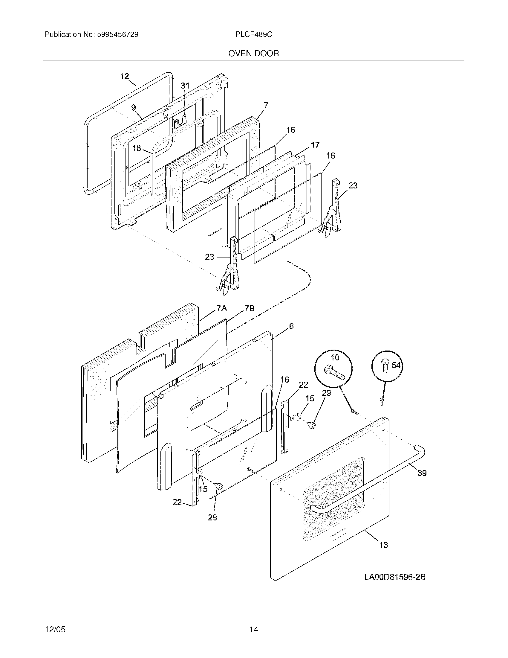 13 - OVEN DOOR