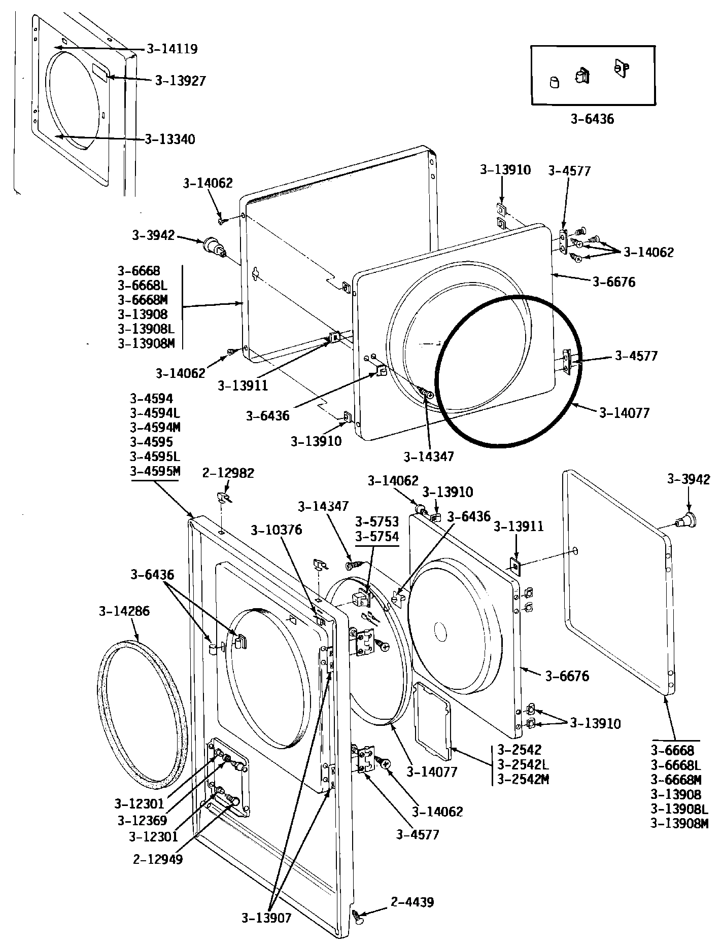 06 - FRONT PANEL & DOOR ASSEMBLY