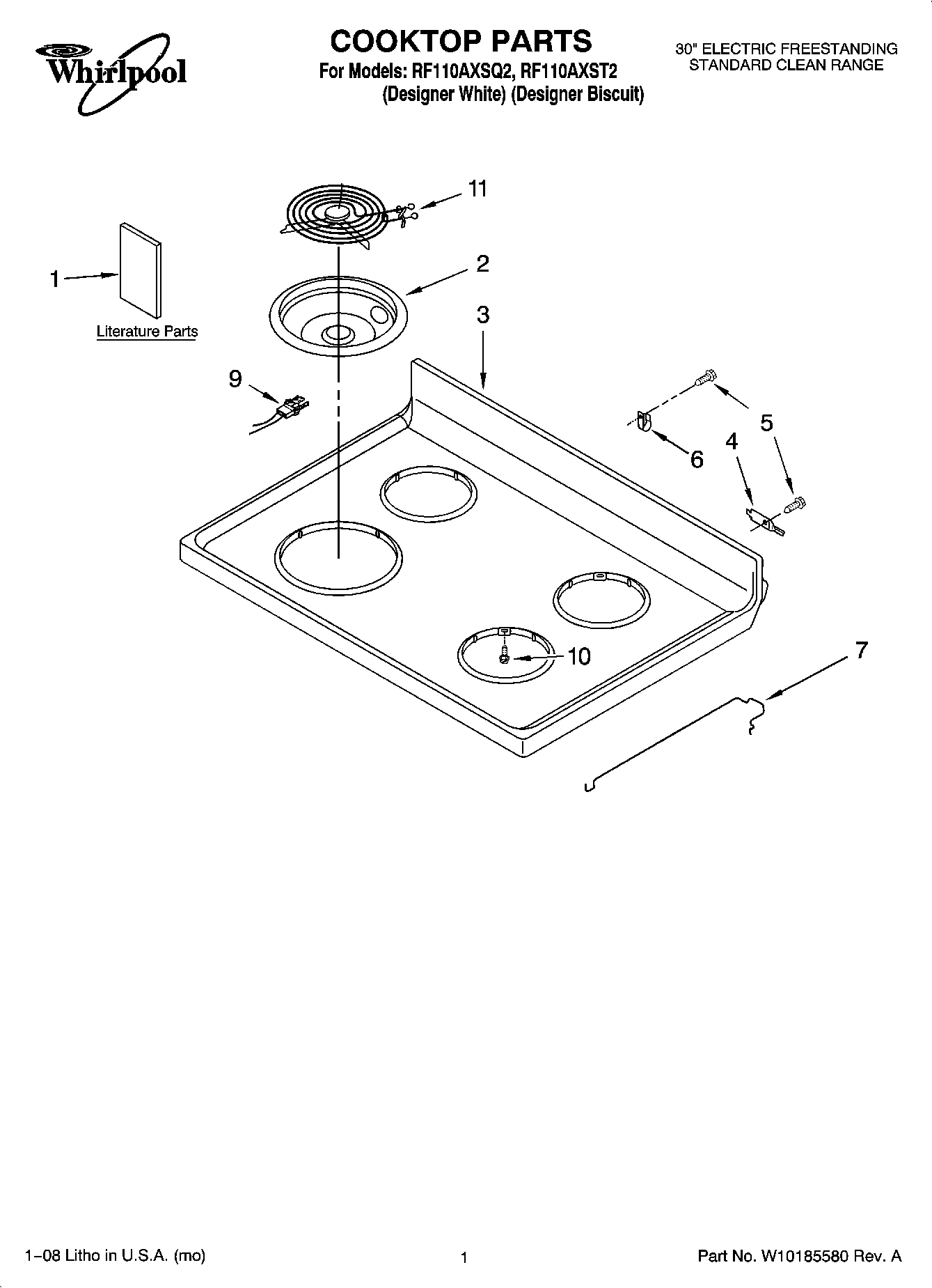 01 - COOKTOP PARTS