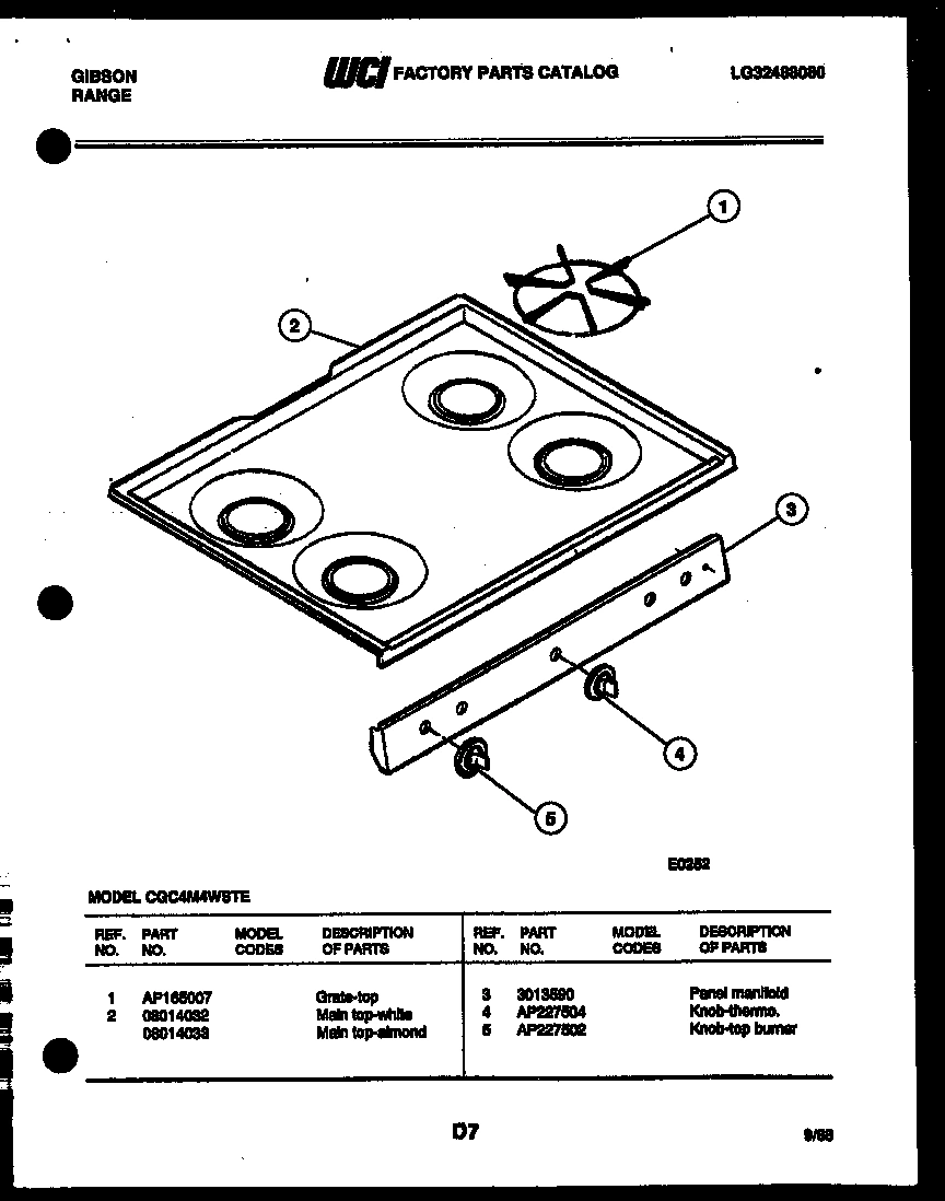 03 - COOKTOP PARTS