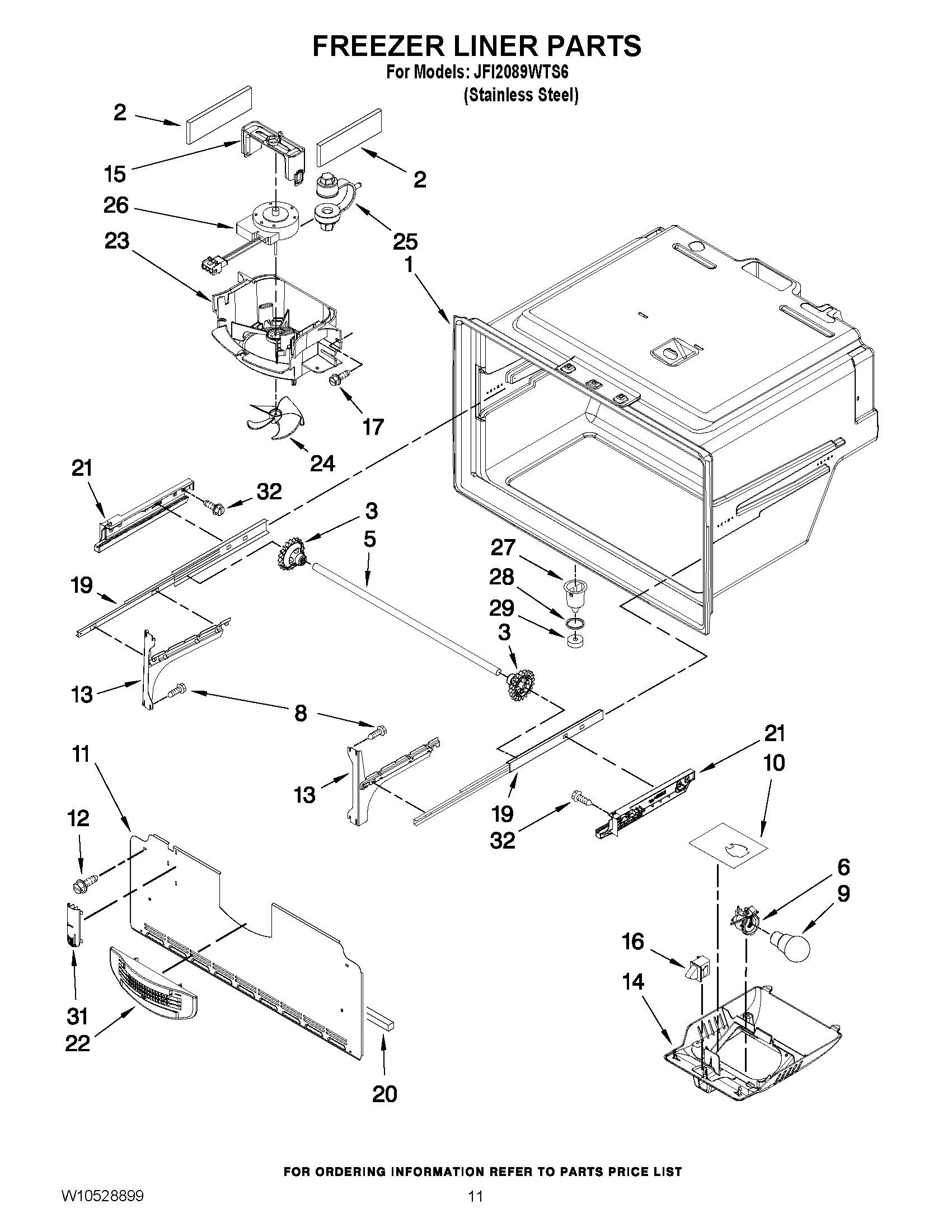 06 - FREEZER LINER PARTS
