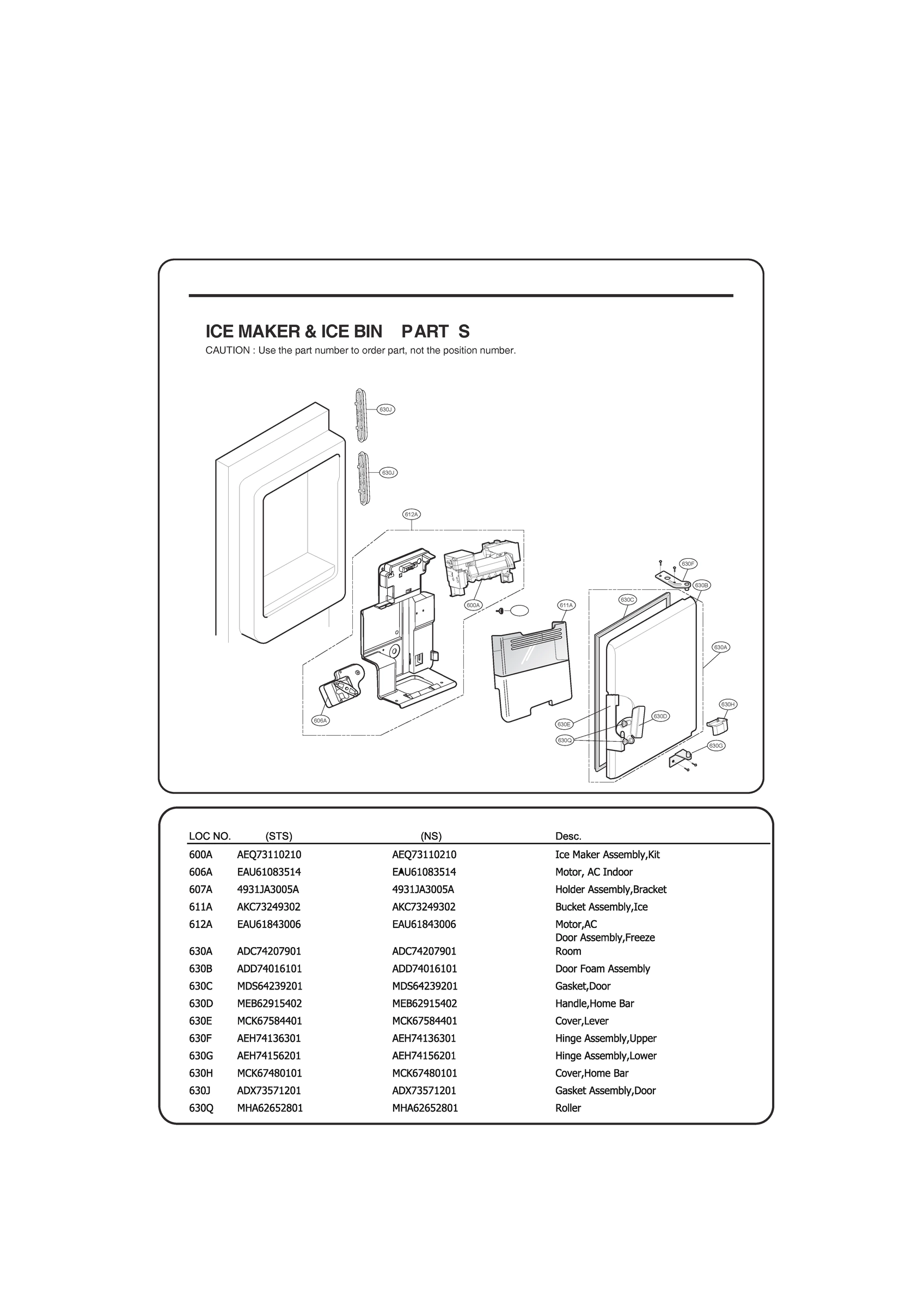 ICE MAKER & ICE BIN