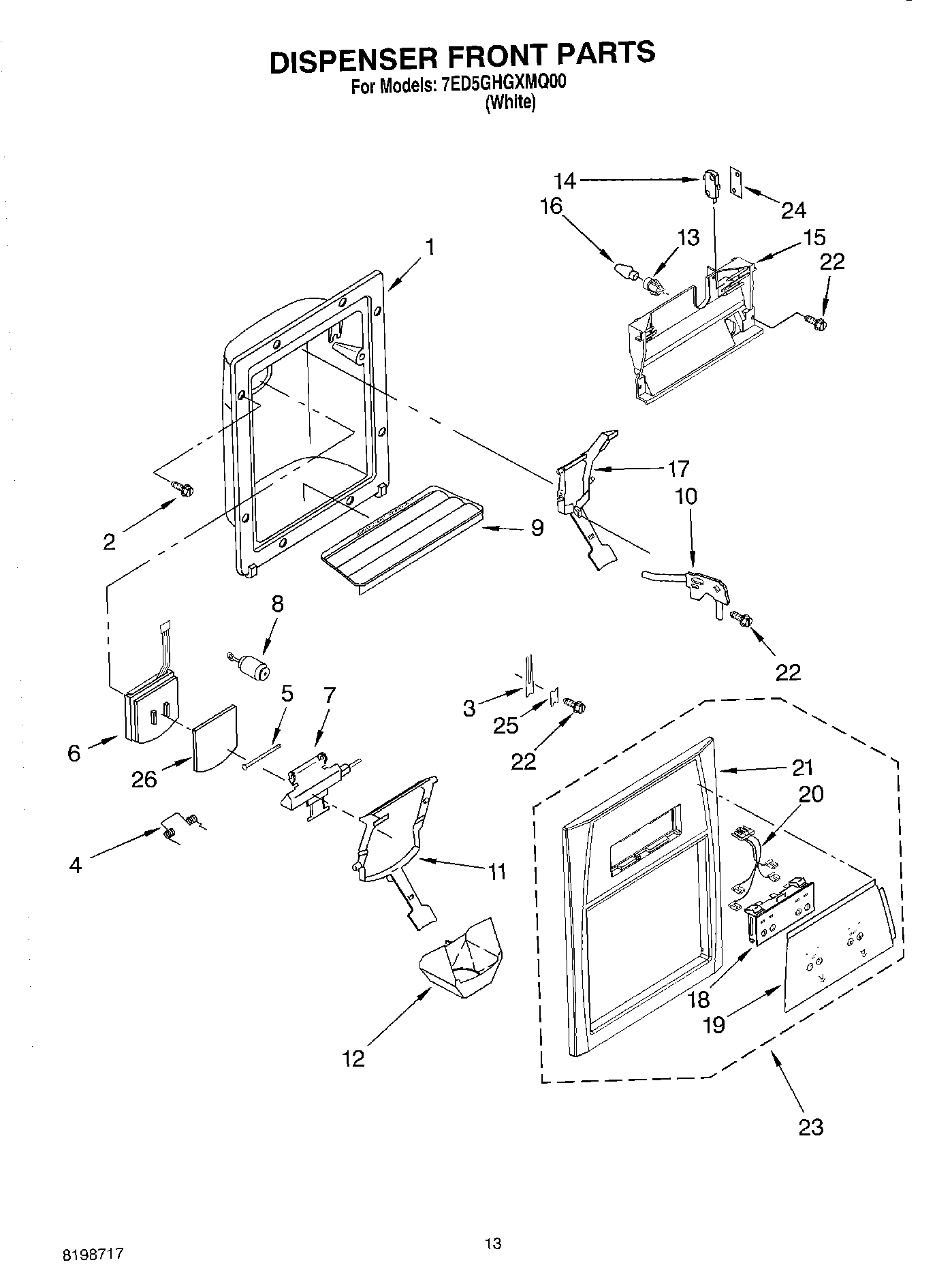 08 - DISPENSER FRONT PARTS
