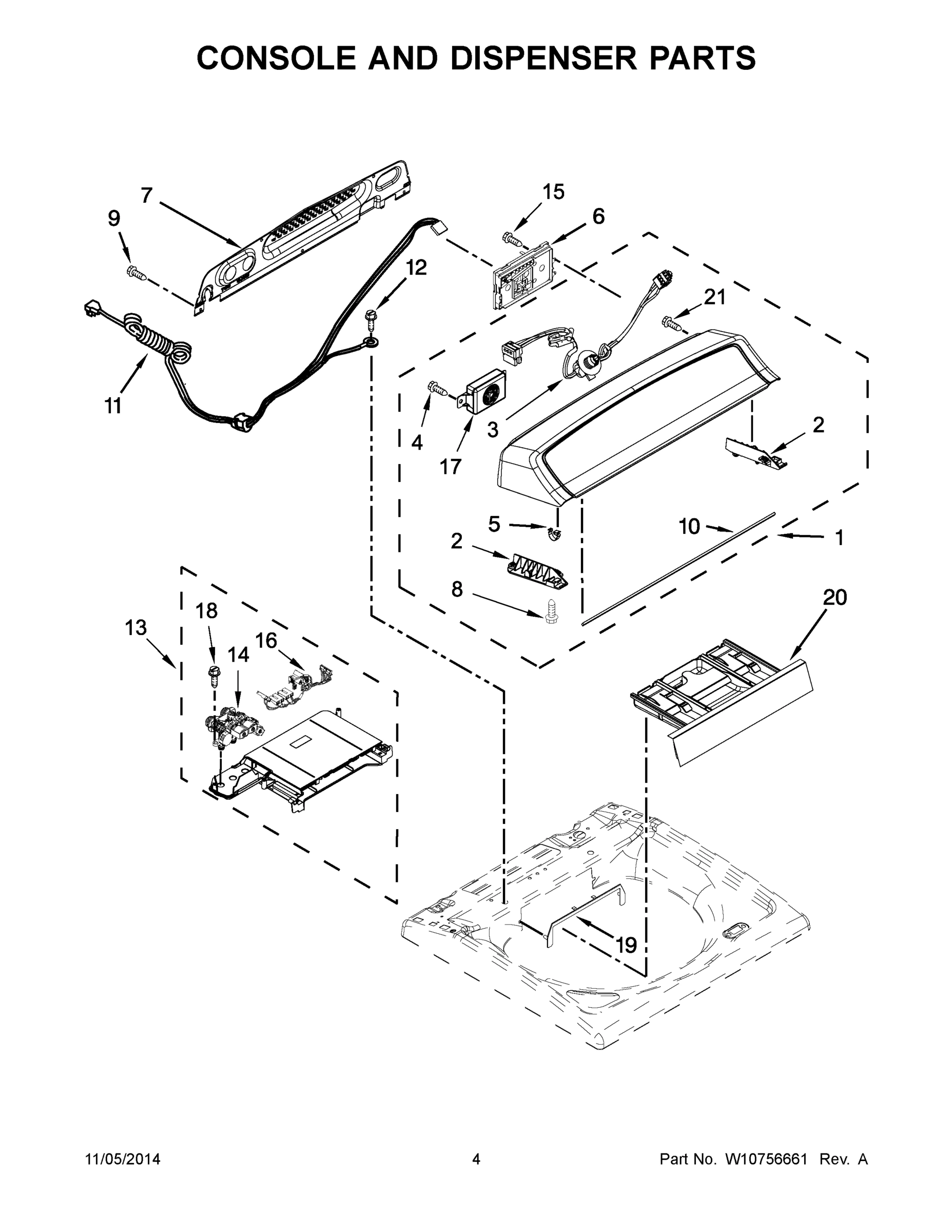 03 - CONSOLE AND DISPENSER PARTS