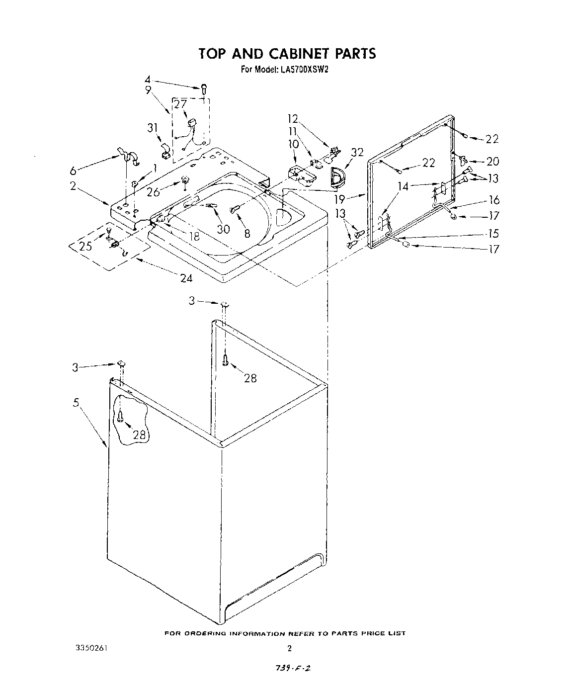 02 - TOP AND CABINET , LITERATURE AND OPTIONAL