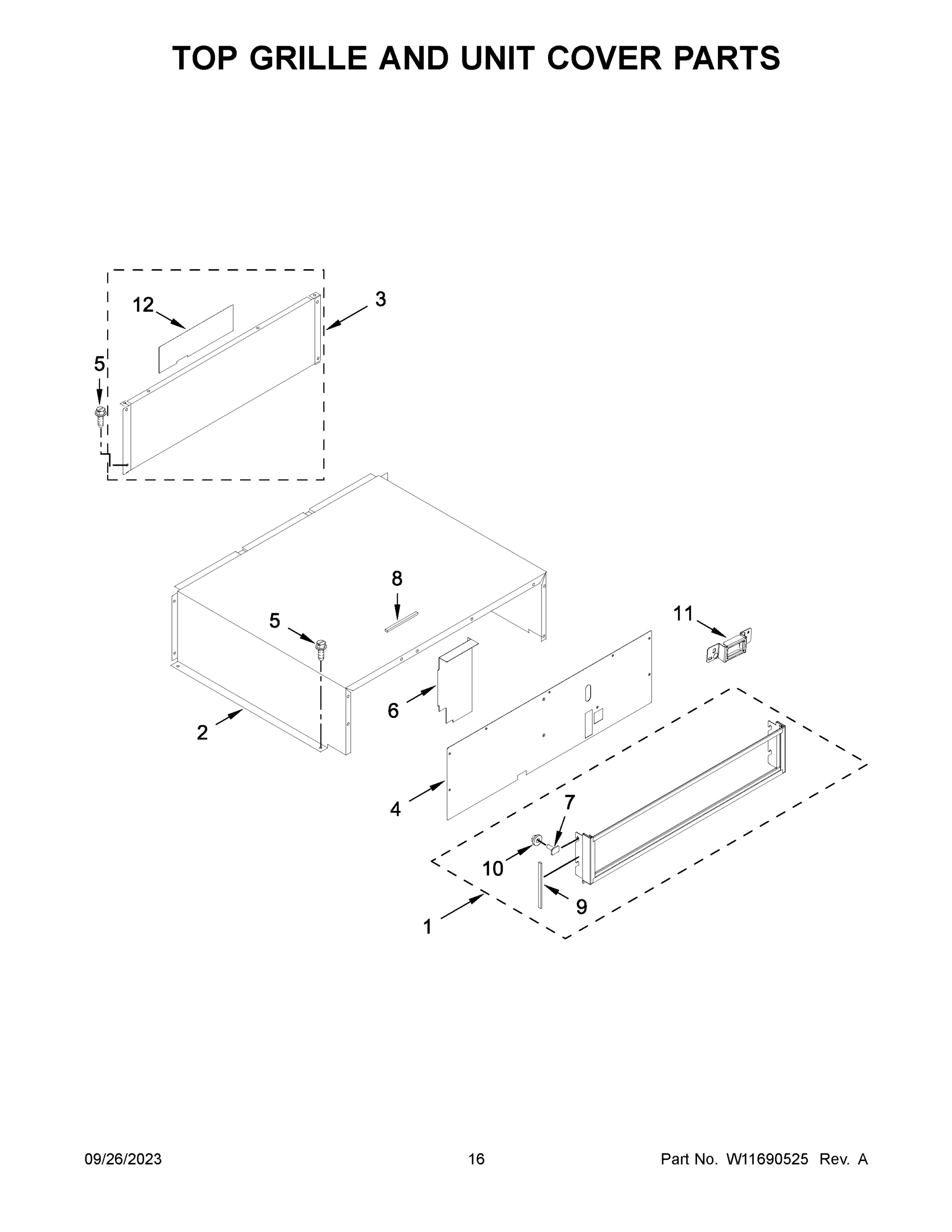 09 - TOP GRILLE AND UNIT COVER PARTS