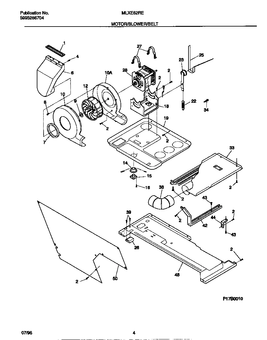 03 - MOTOR/BLOWER/BELT
