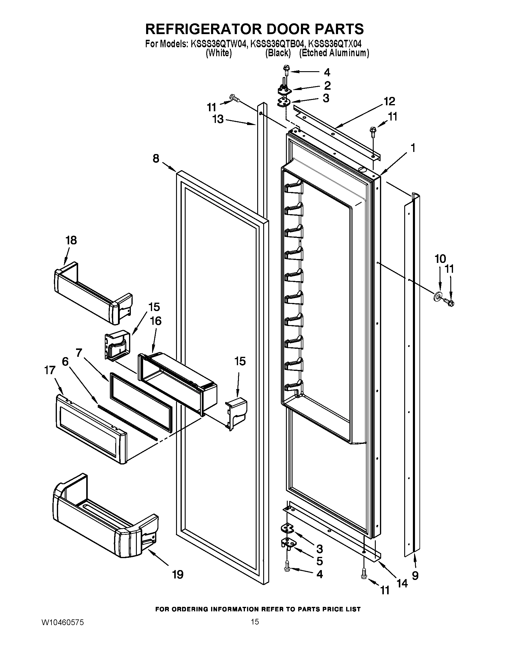 10 - REFRIGERATOR DOOR PARTS