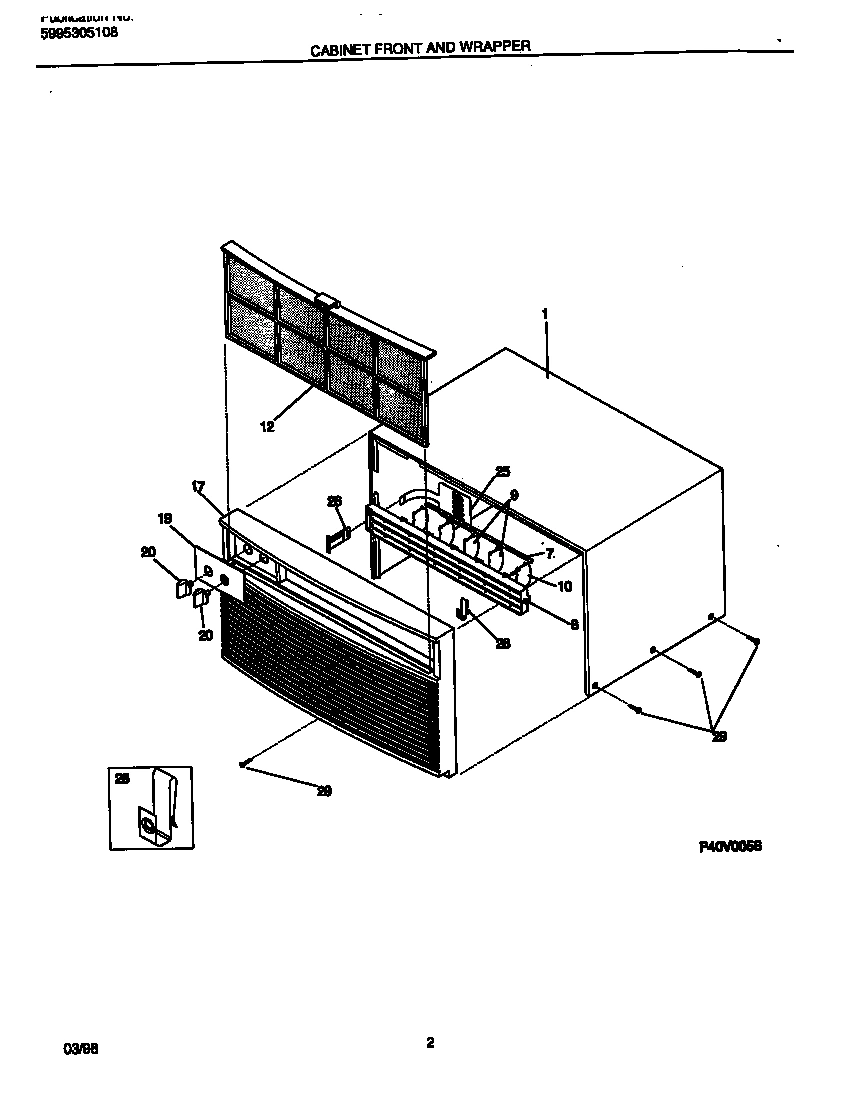 02 - CABINET FRONT AND WRAPPER
