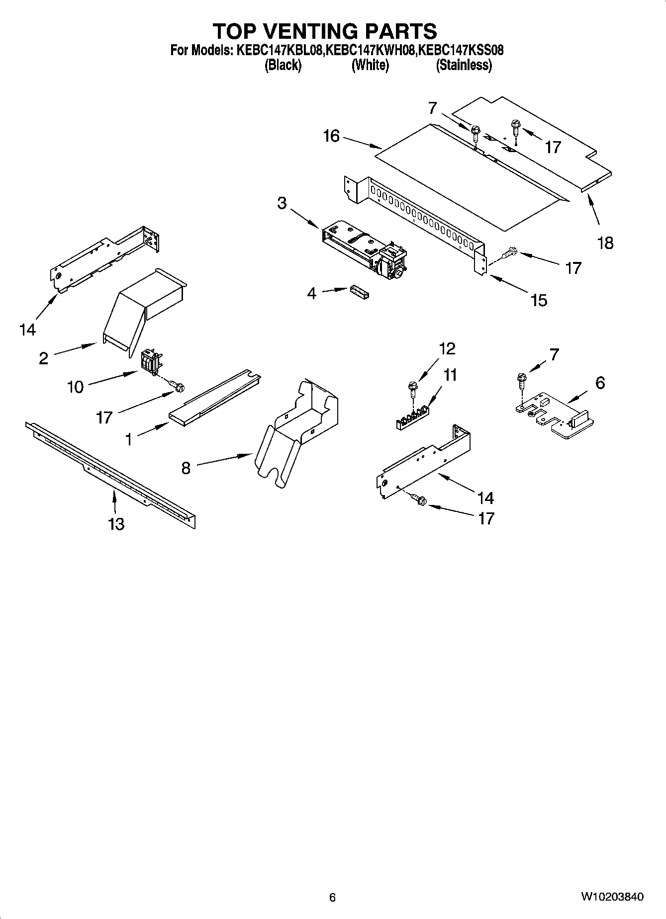 05 - TOP VENTING PARTS, OPTIONAL PARTS