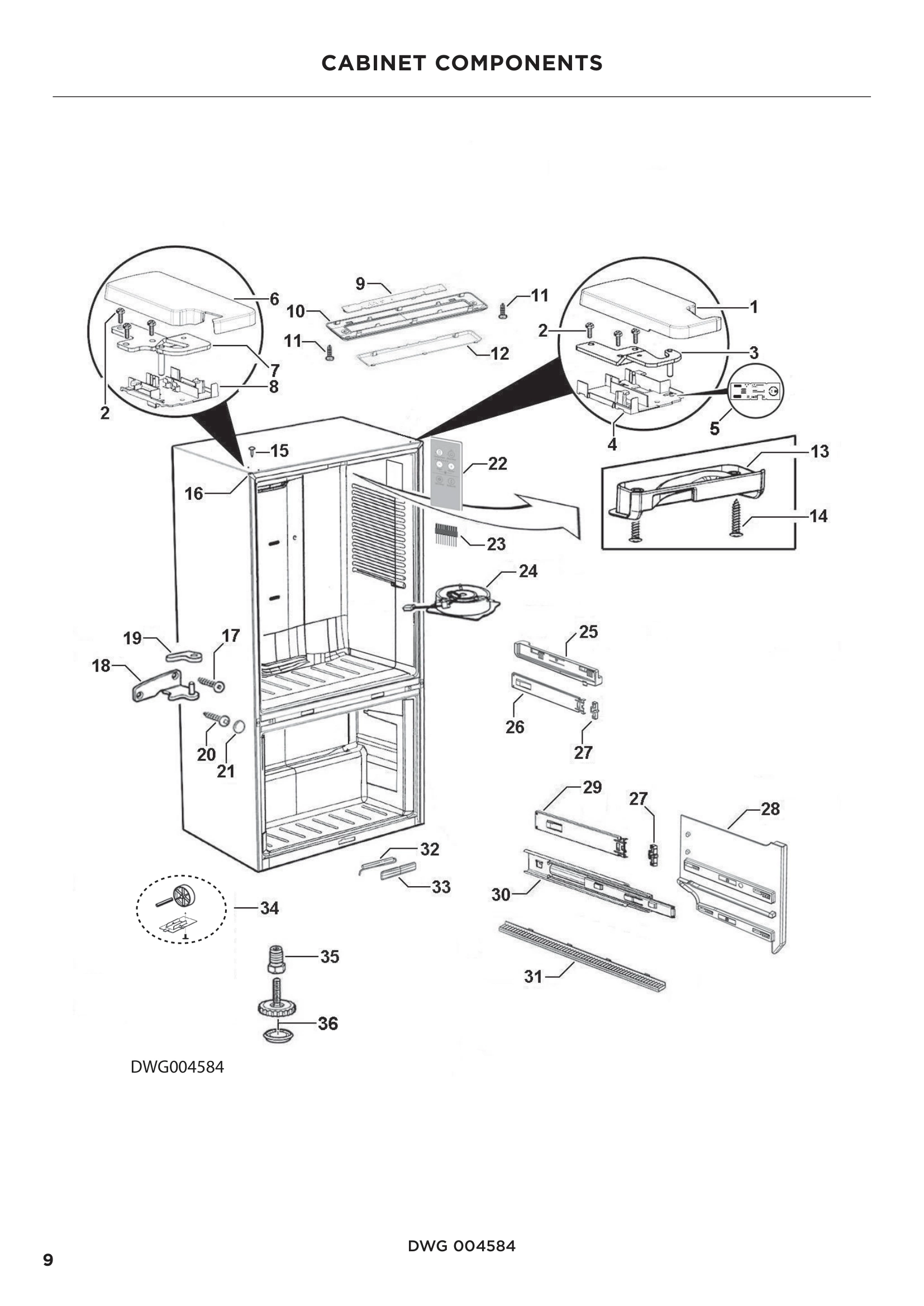 CABINET COMPONENTS