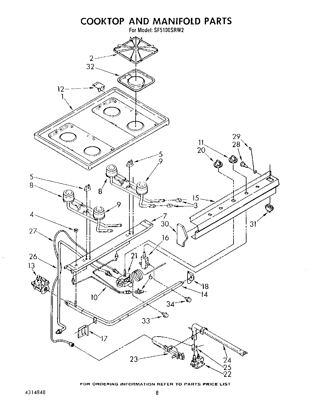 07 - COOKTOP AND MANIFOLD , LIT/OPTIONAL