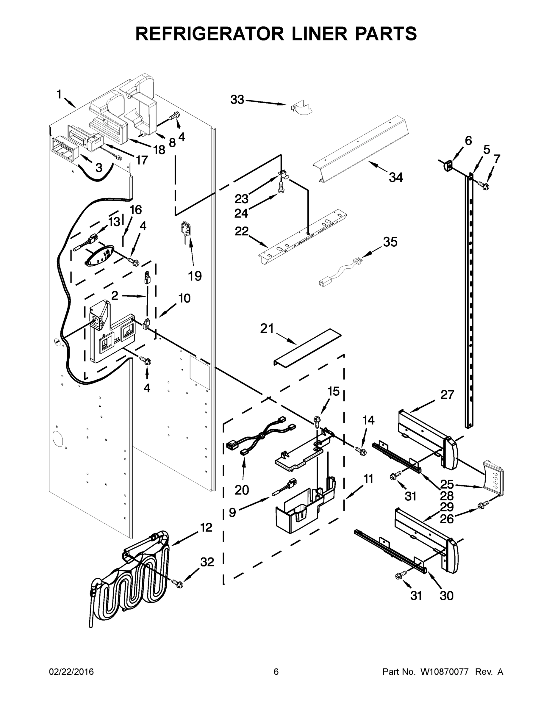 04 - REFRIGERATOR LINER PARTS