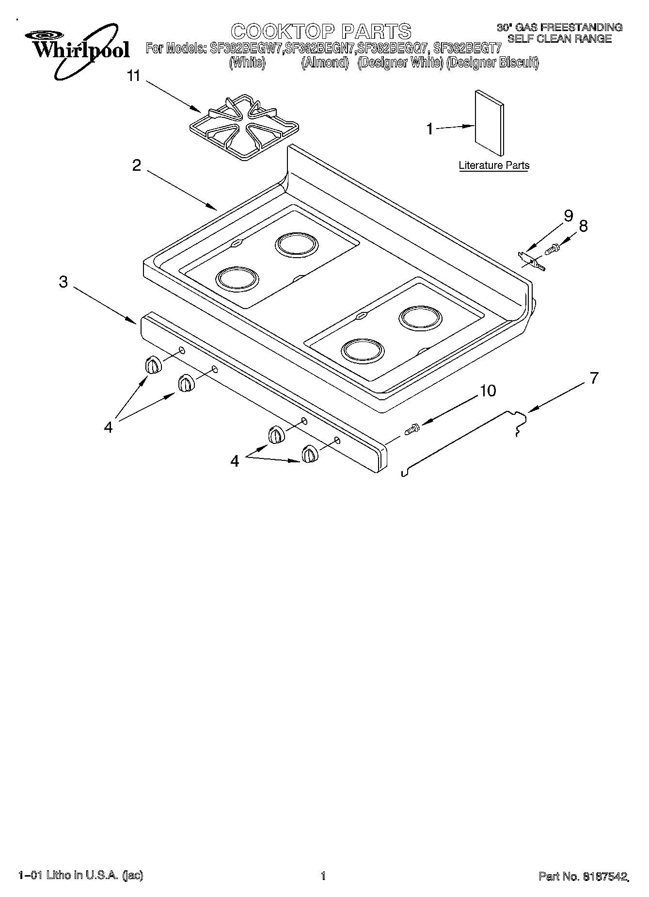 01 - COOKTOP, LITERATURE