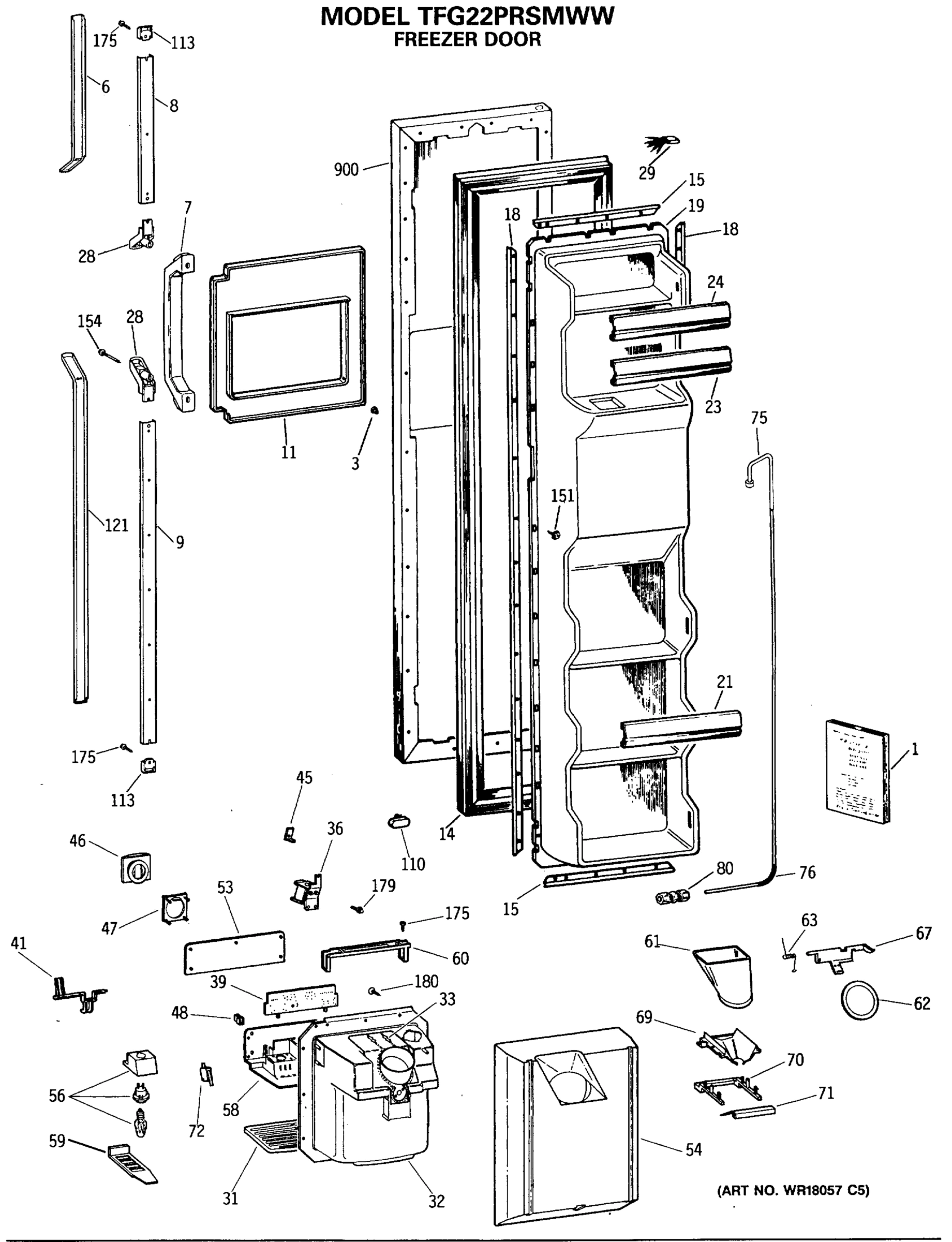 FREEZER DOOR