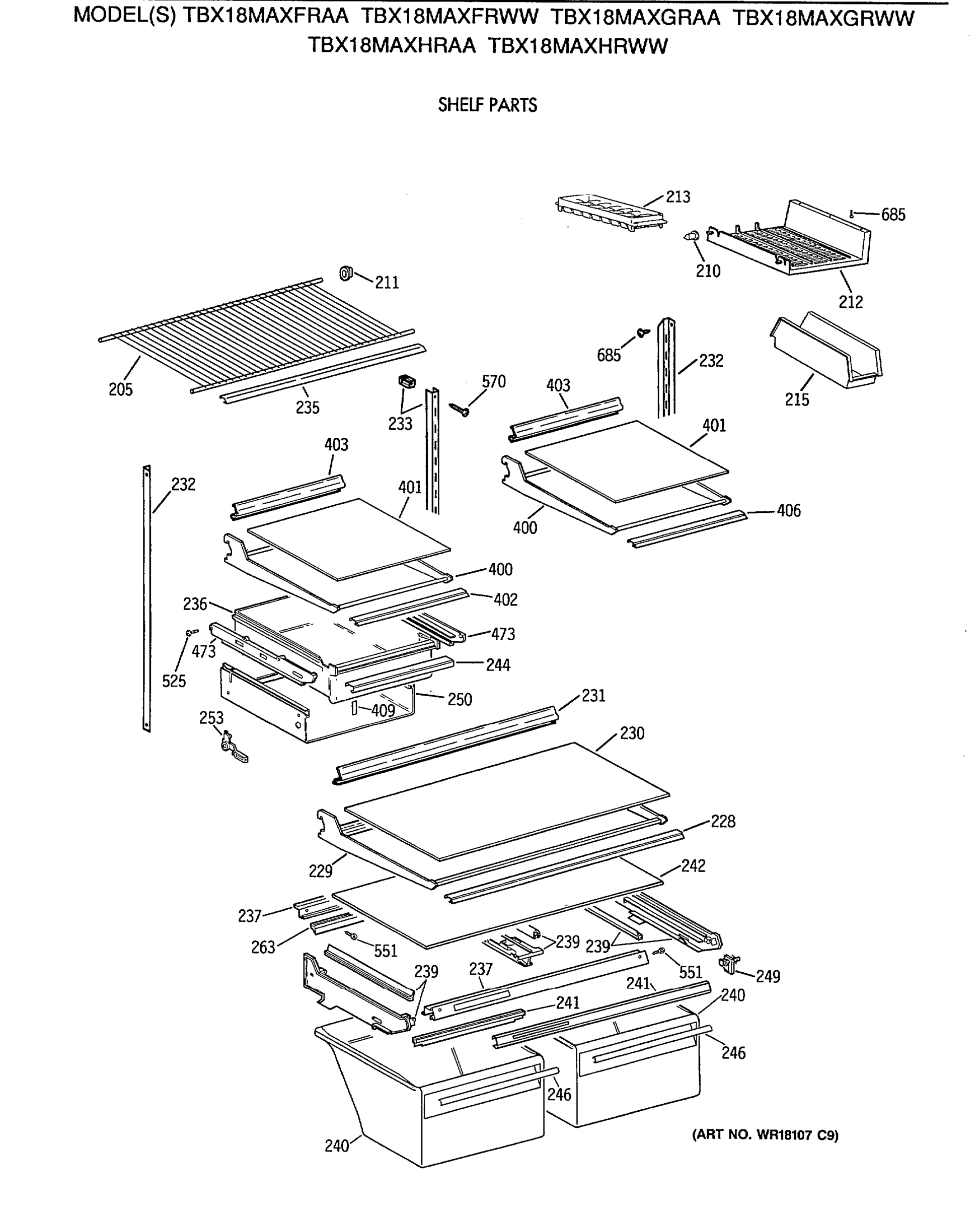 SHELF PARTS
