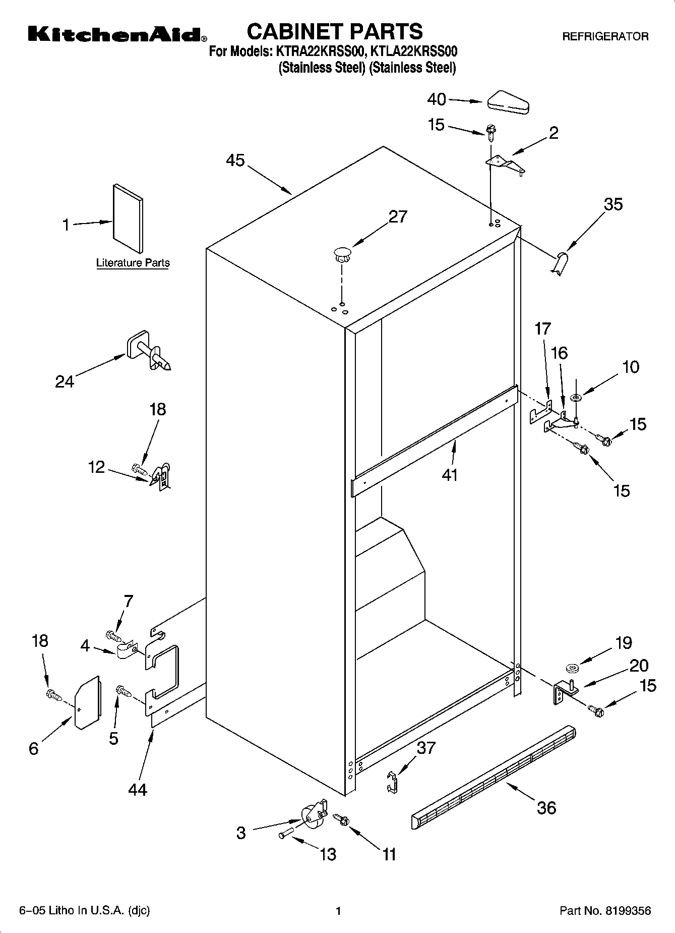 01 - CABINET PARTS