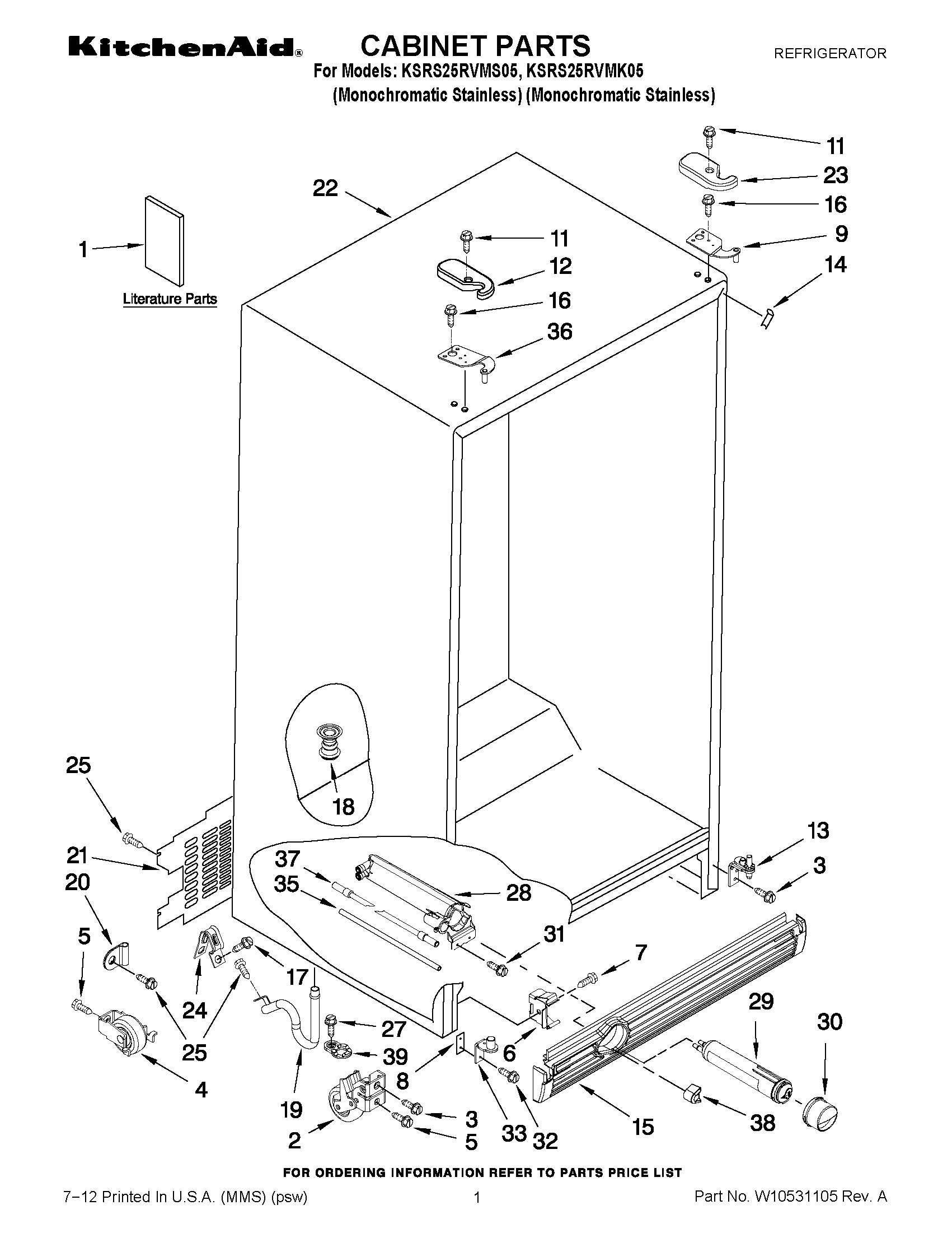 01 - CABINET PARTS
