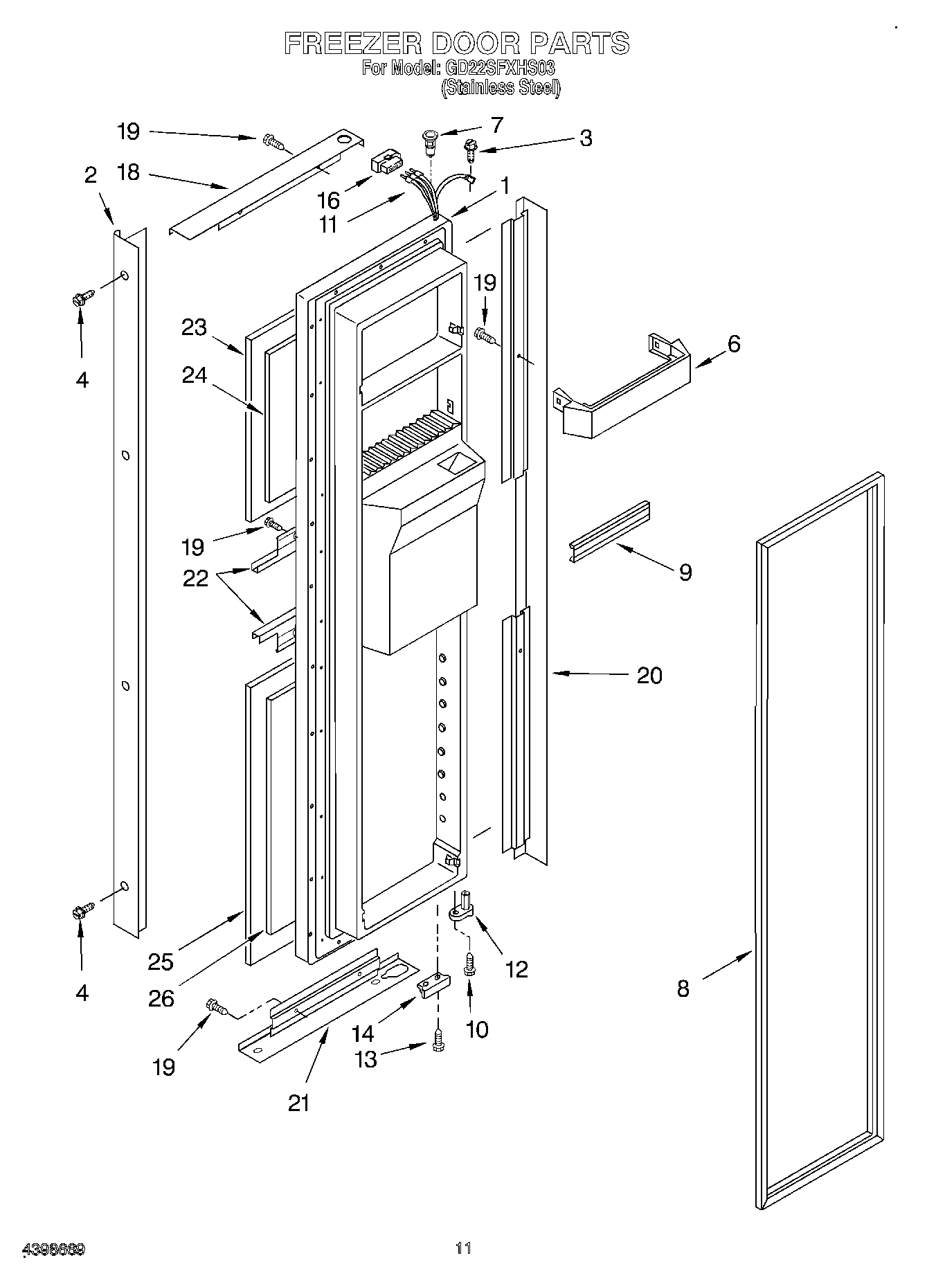 08 - FREEZER DOOR