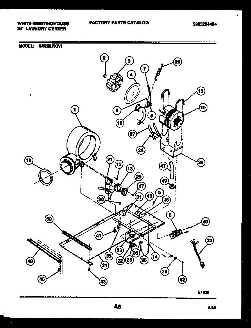 04 - DRYER MOTOR, BLOWER AND BELT