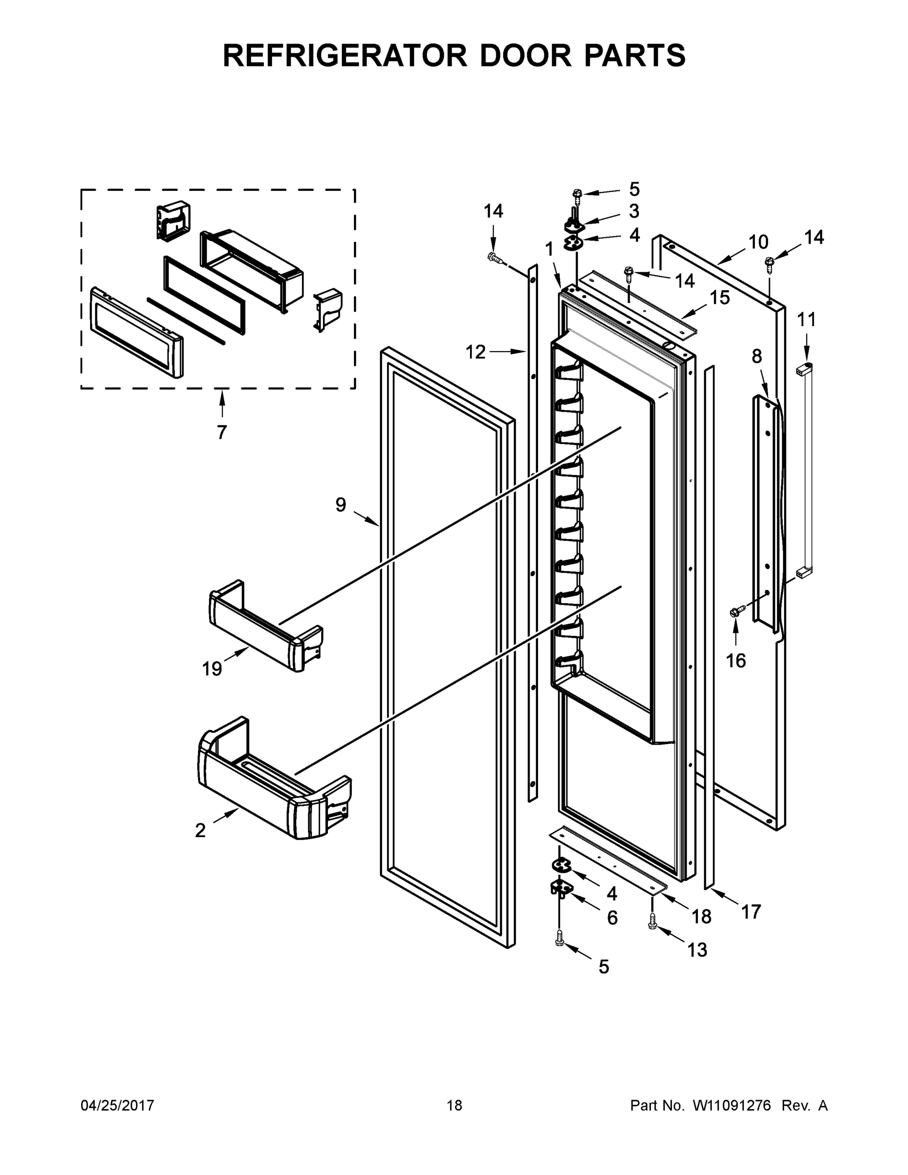 10 - REFRIGERATOR DOOR PARTS