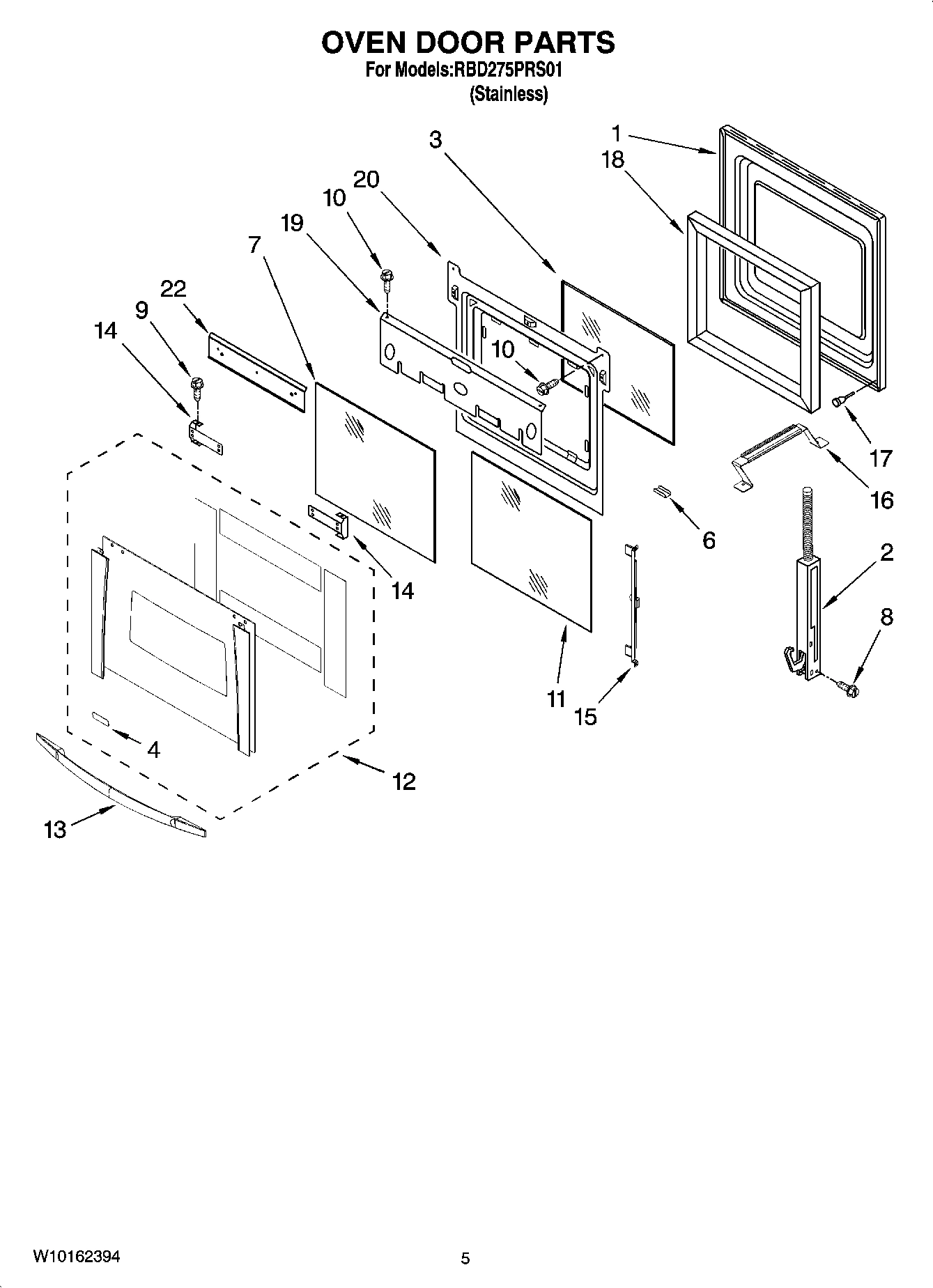 03 - OVEN DOOR PARTS