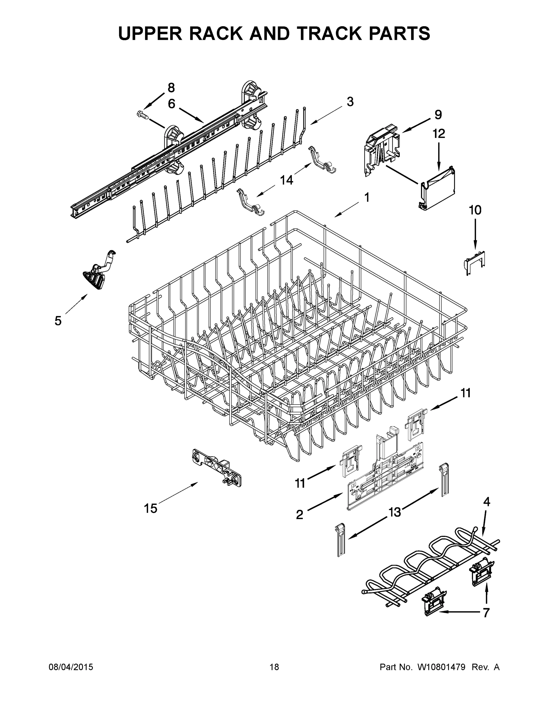 10 - UPPER RACK AND TRACK PARTS