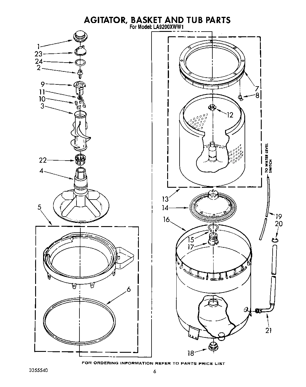 05 - AGITATOR, BASKET AND TUB