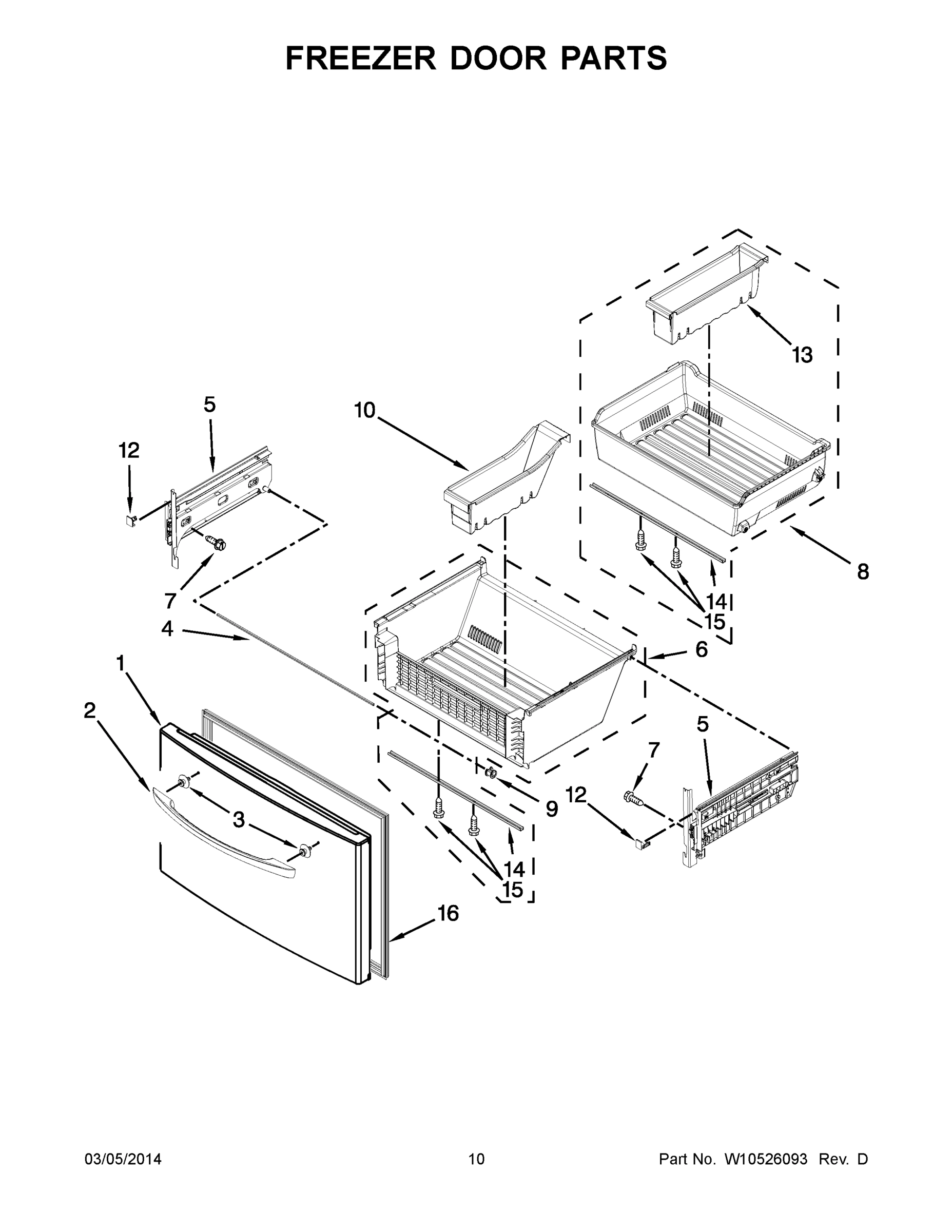 06 - FREEZER DOOR PARTS