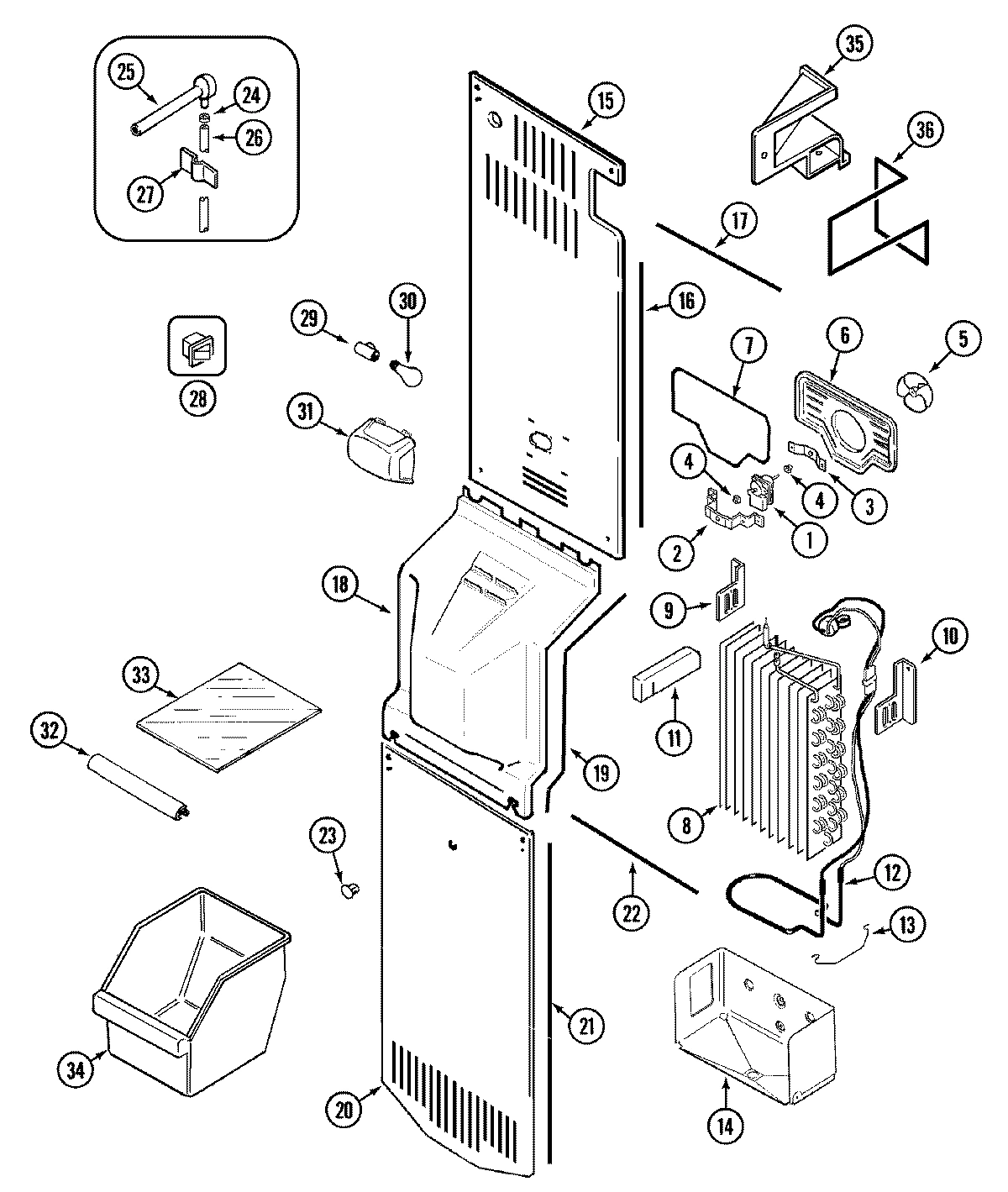 04 - FREEZER COMPARTMENT (BISQUE)