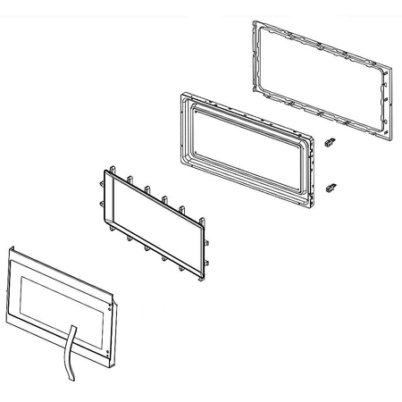 W11117585 Whirlpool Microwave Door
