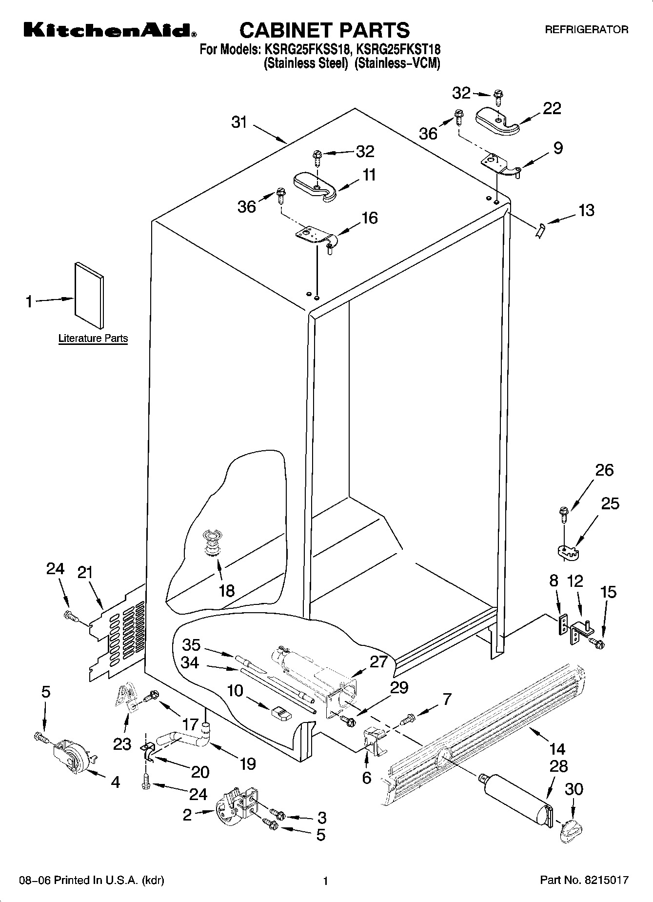 01 - CABINET PARTS
