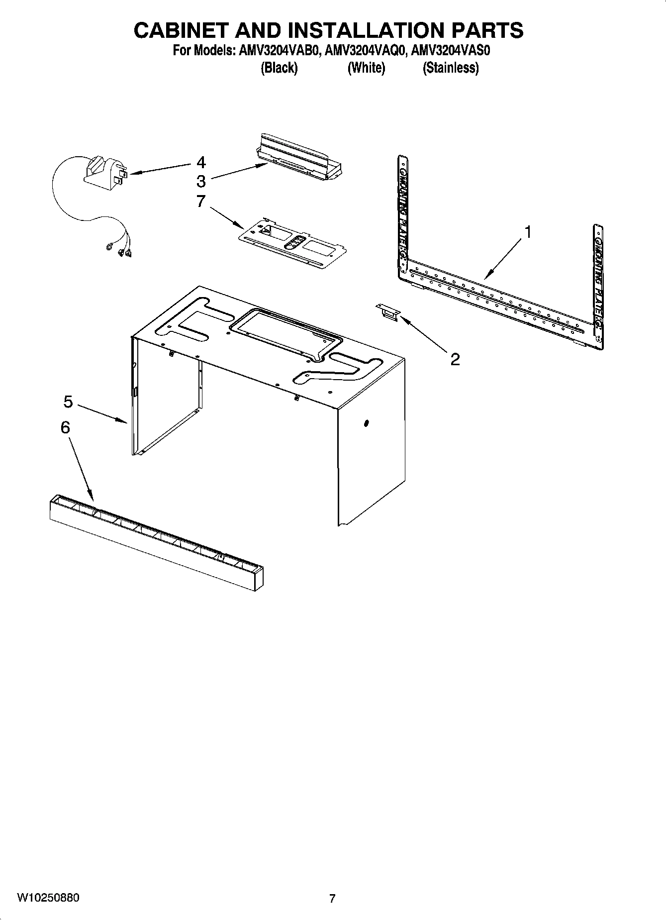 06 - CABINET AND INSTALLATION PARTS