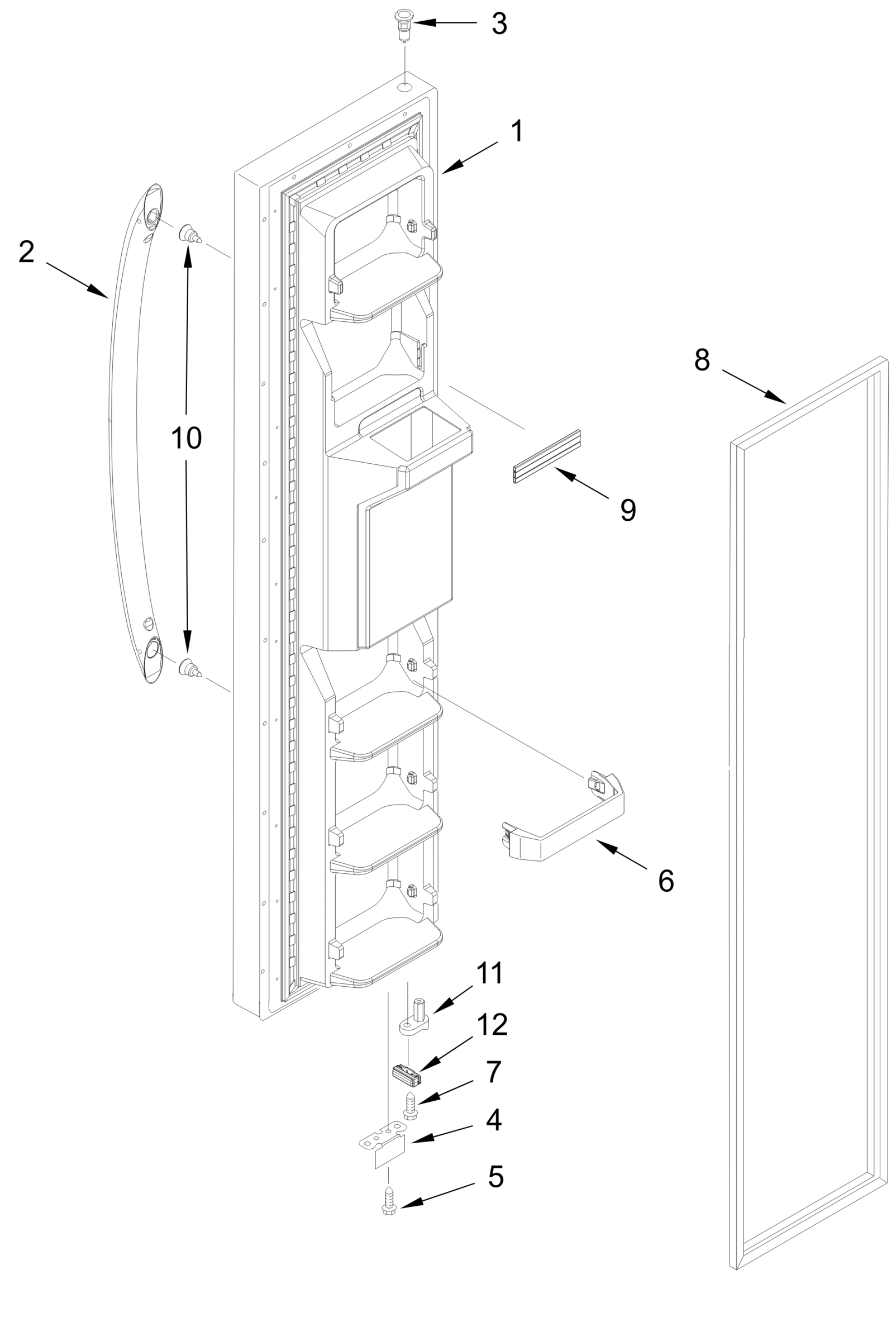 FREEZER DOOR PARTS